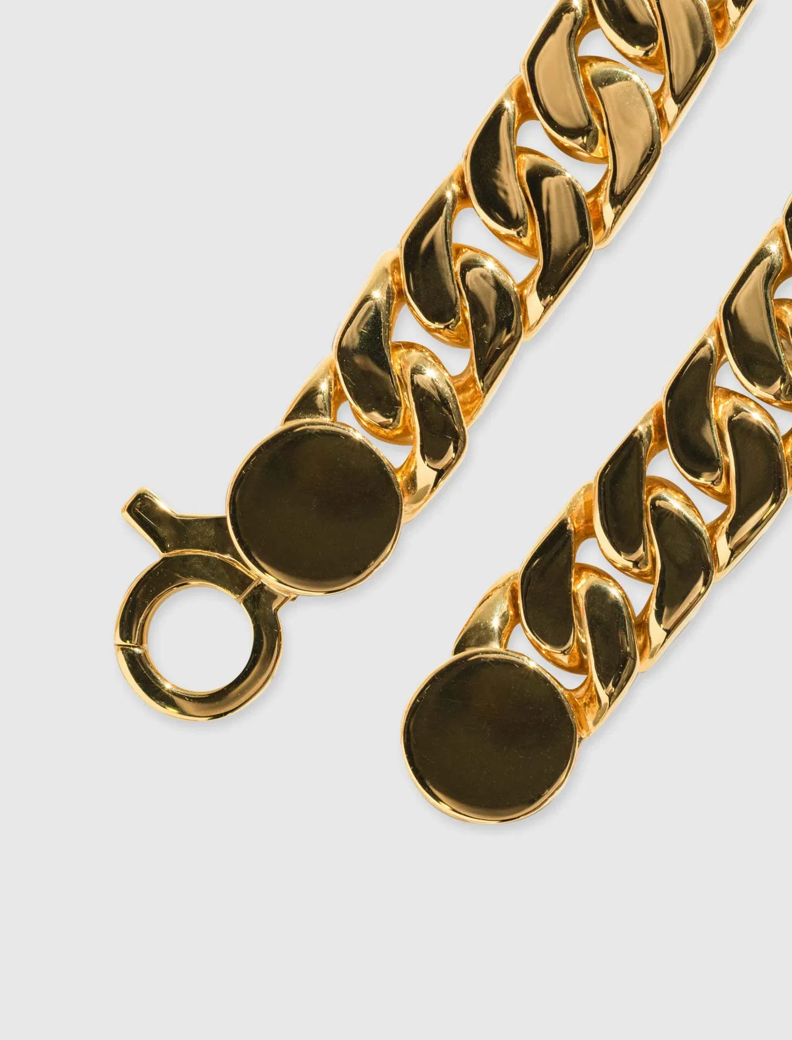 Tom Wood GOLD CURB 7 BRACELET