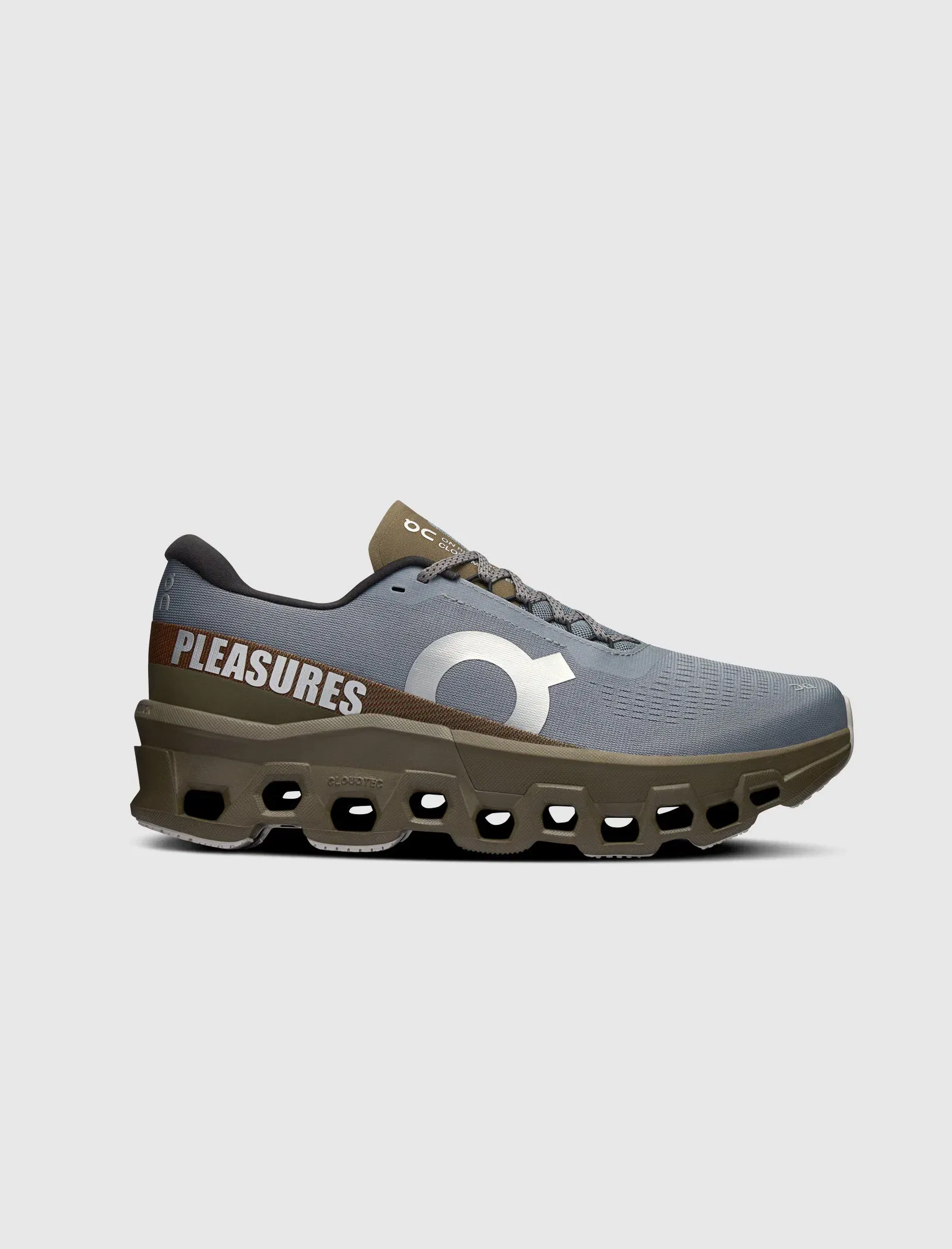 On Running LOOP X PLEASURES X CLOUDMONSTER 2 "MIST/OLIVE"