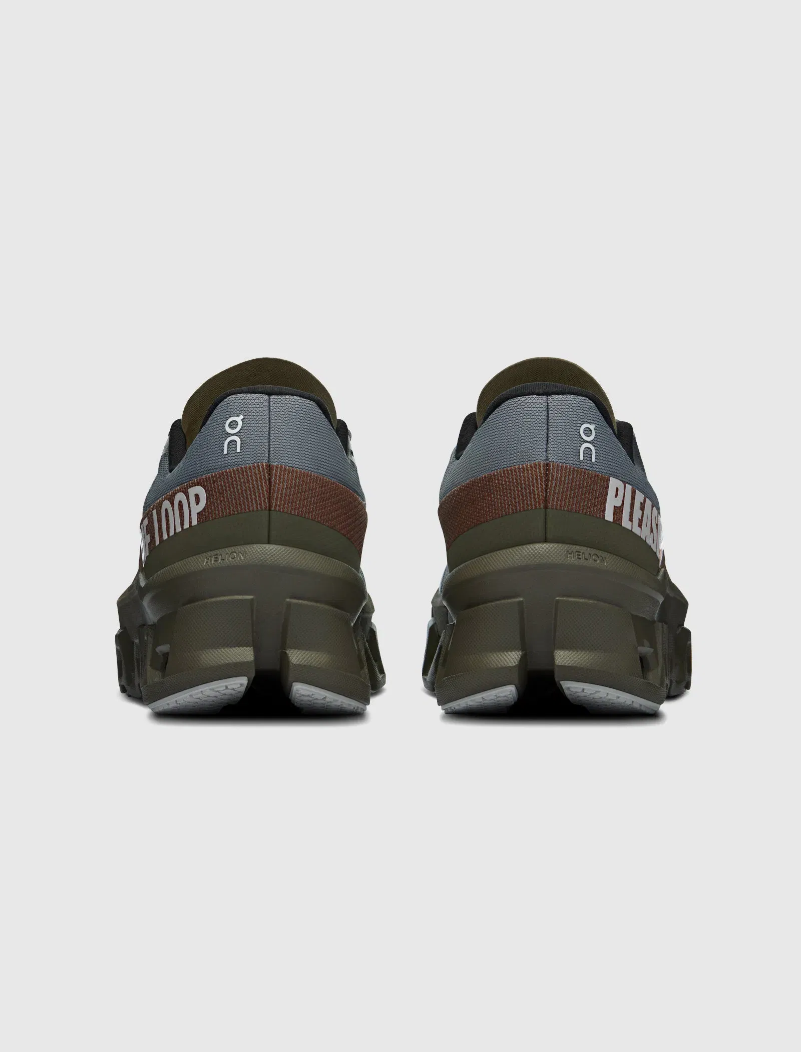 On Running LOOP X PLEASURES X CLOUDMONSTER 2 "MIST/OLIVE"