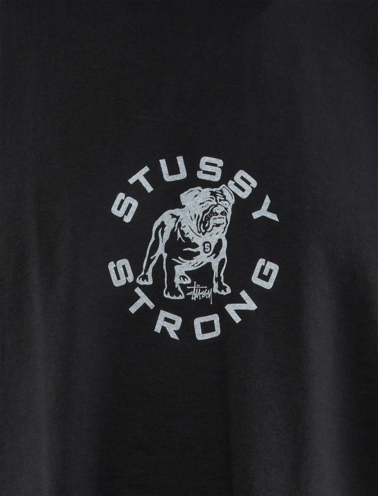 Stussy BLACK "STRONG MAC" DOG TEE