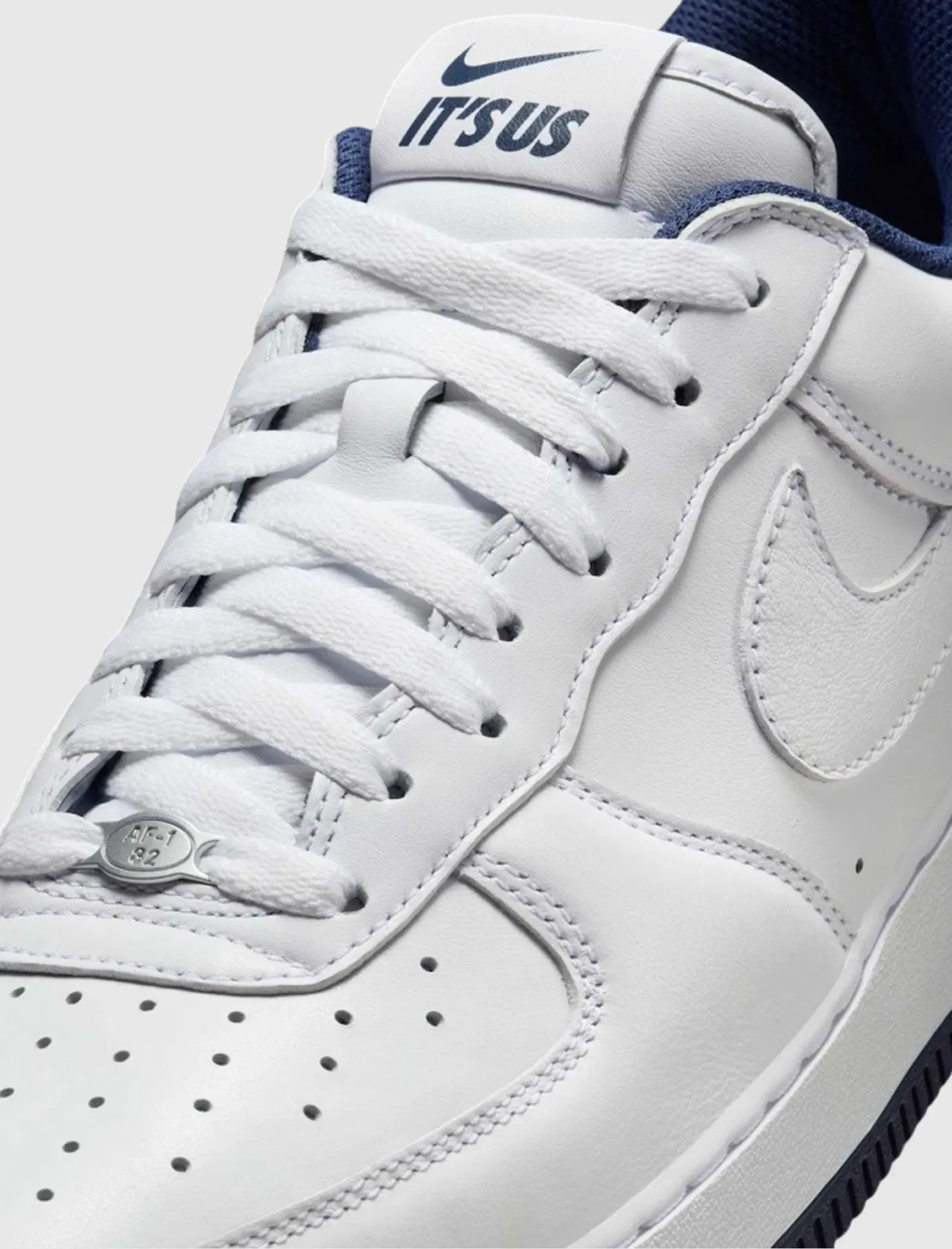 Nike LIL YACHTY X AIR FORCE 1 CONCRETE BOYS "WHITE/MIDNIGHT NAVY"