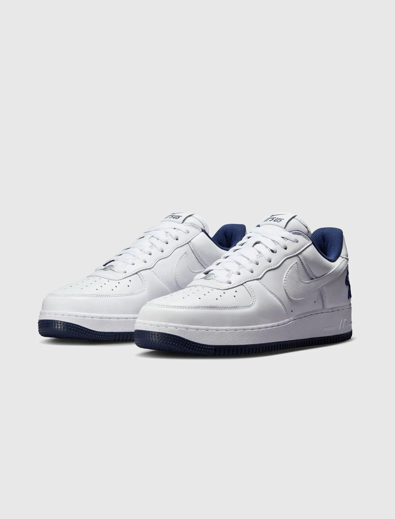 Nike LIL YACHTY X AIR FORCE 1 CONCRETE BOYS "WHITE/MIDNIGHT NAVY"