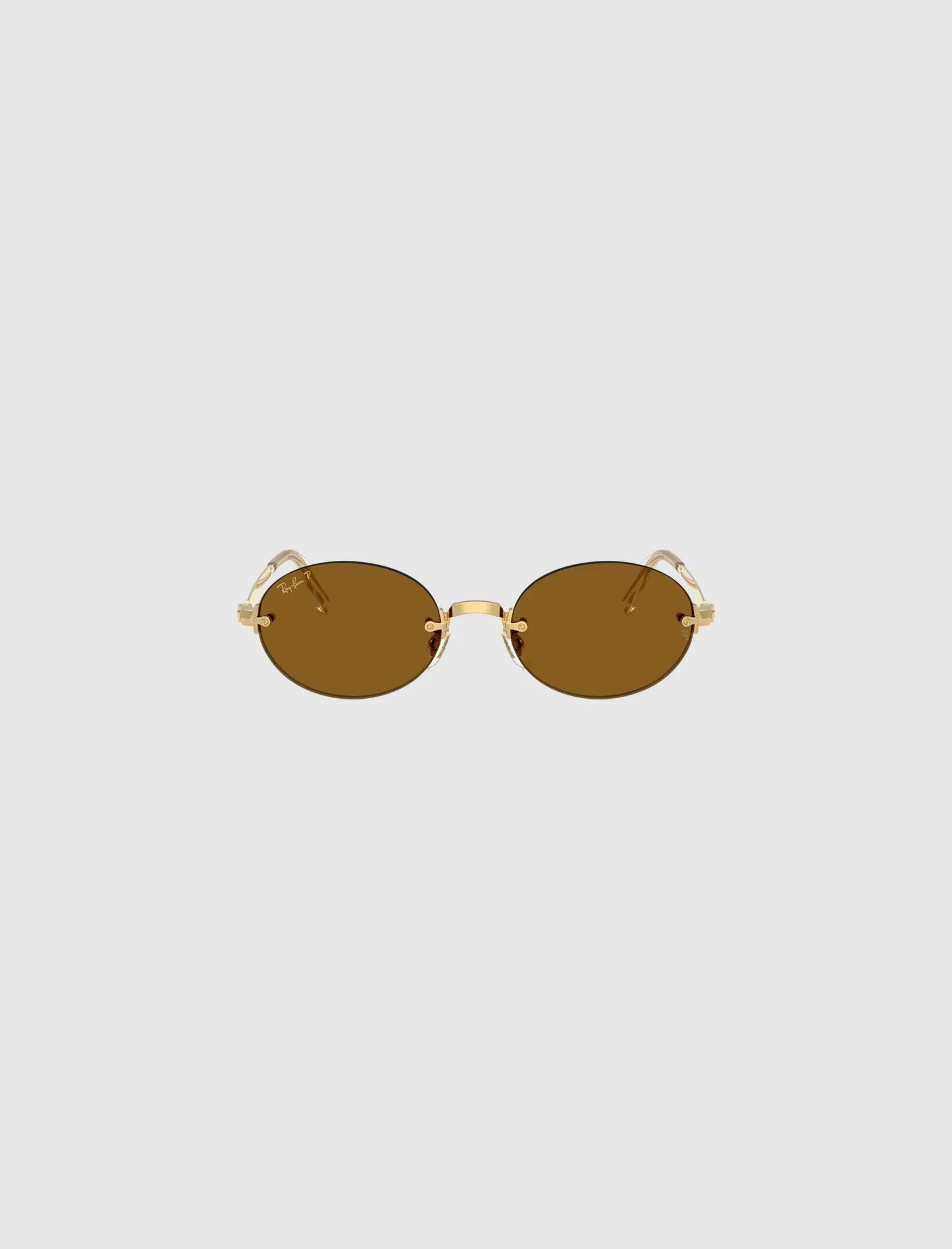 Ray-Ban A$AP ROCKY X RAY-BAN RIMLESS SUNGLASSES (DARK BROWN LENS)