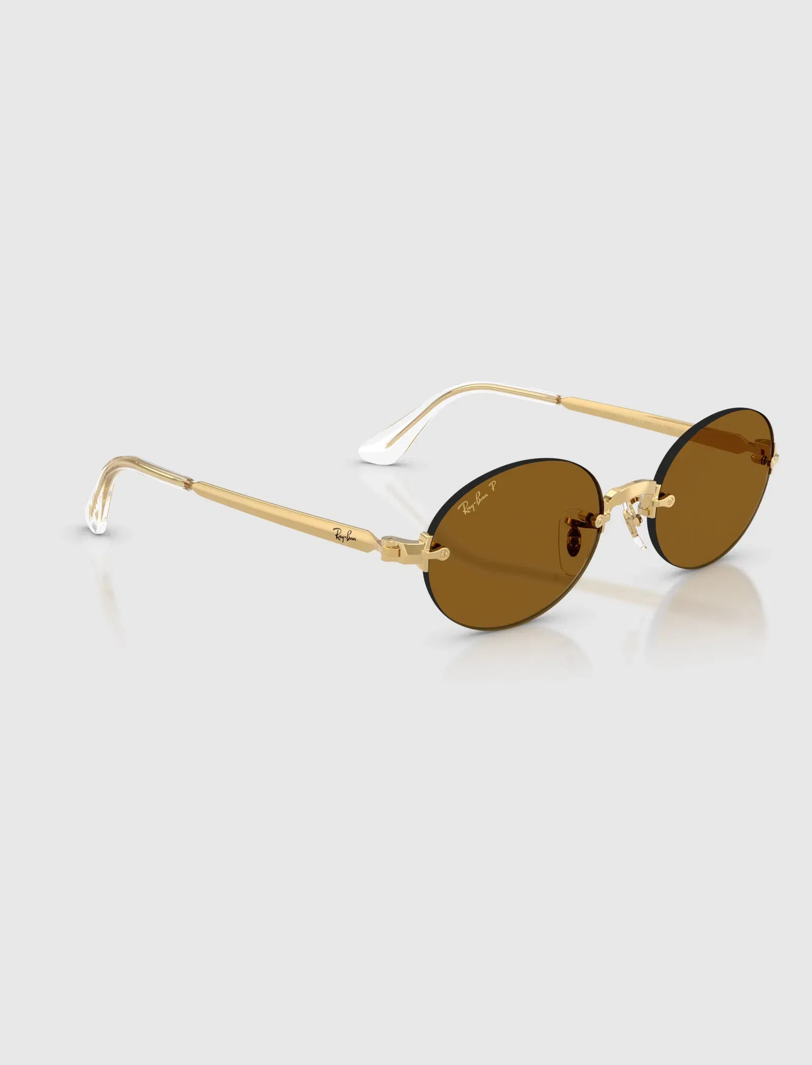 Ray-Ban A$AP ROCKY X RAY-BAN RIMLESS SUNGLASSES (DARK BROWN LENS)