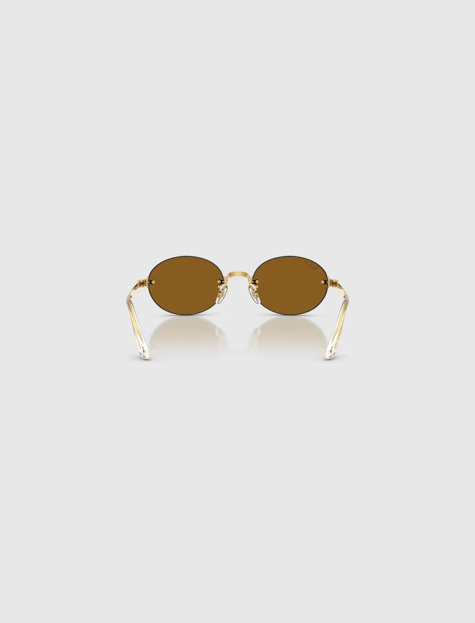 Ray-Ban A$AP ROCKY X RAY-BAN RIMLESS SUNGLASSES (DARK BROWN LENS)