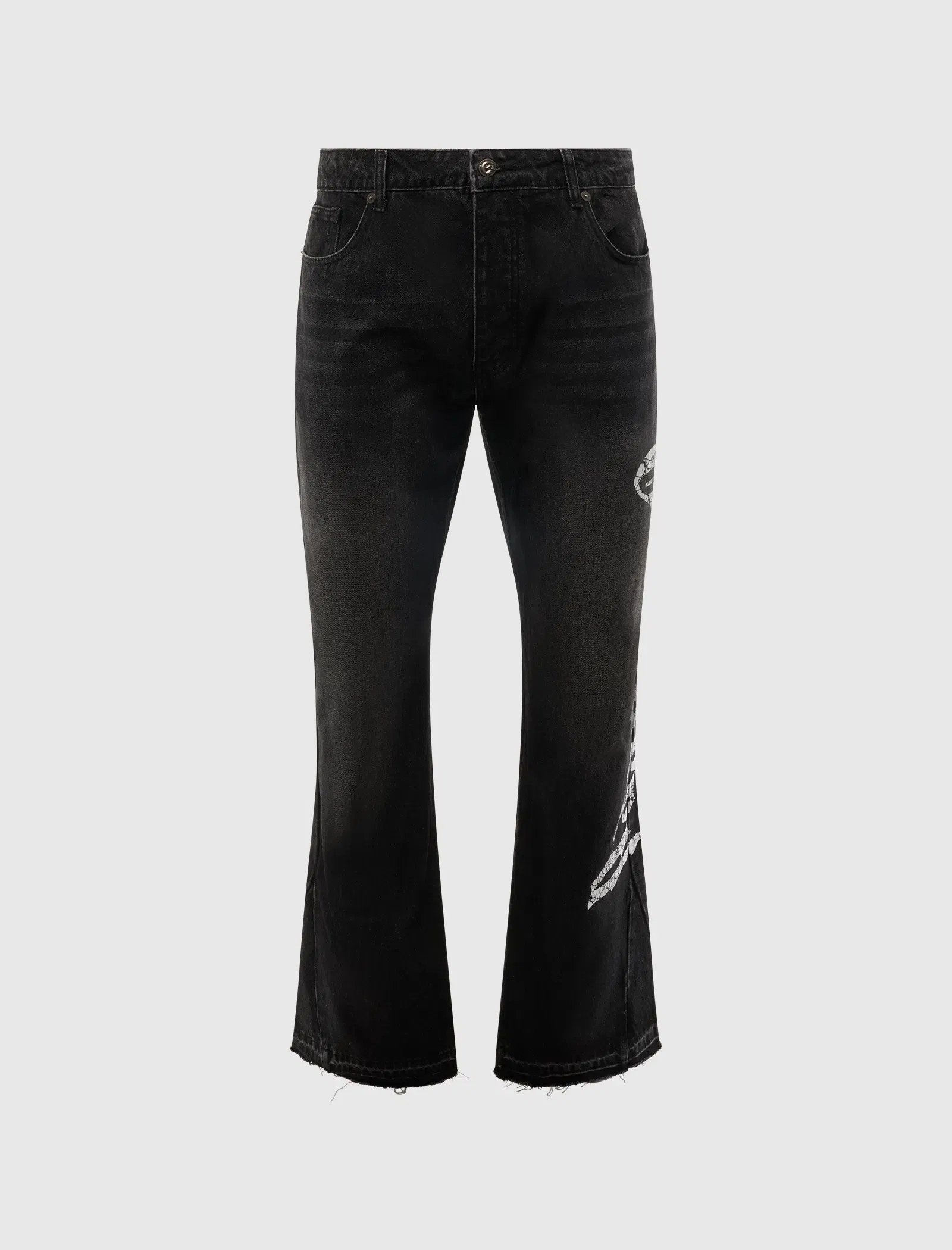 GODSPEED NY OG LOGO FLARED DENIM JEANS