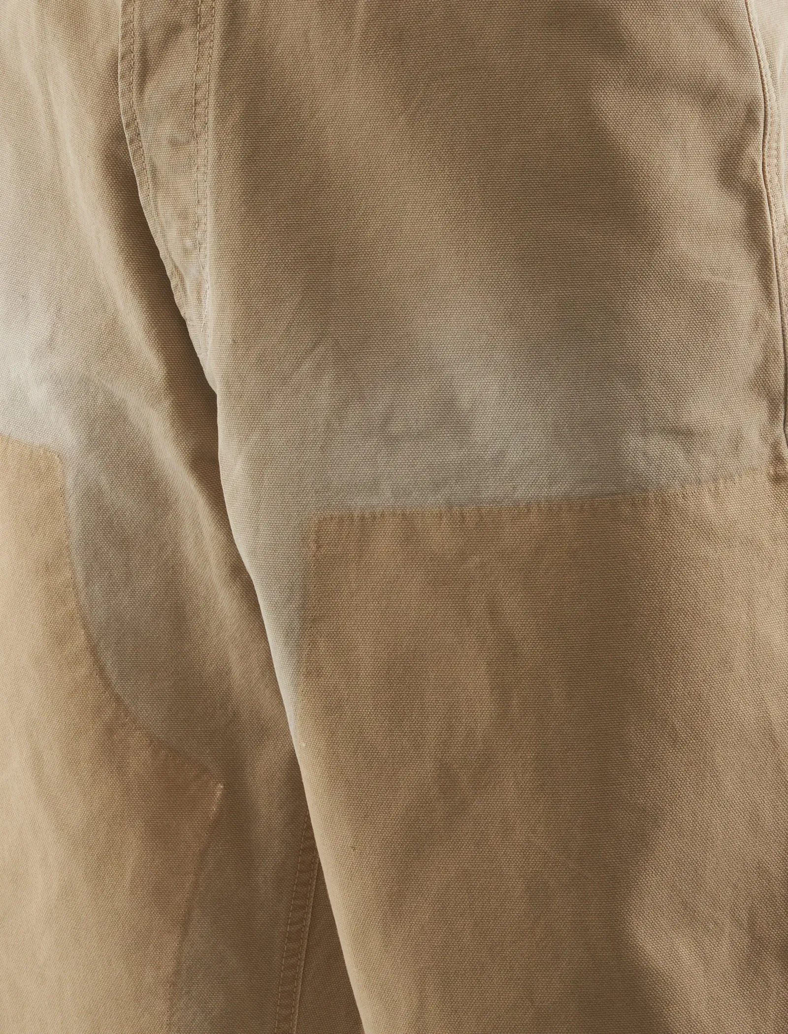 38A DOUBLE KNEE GHOST CANVAS SHORTS "KHAKI"