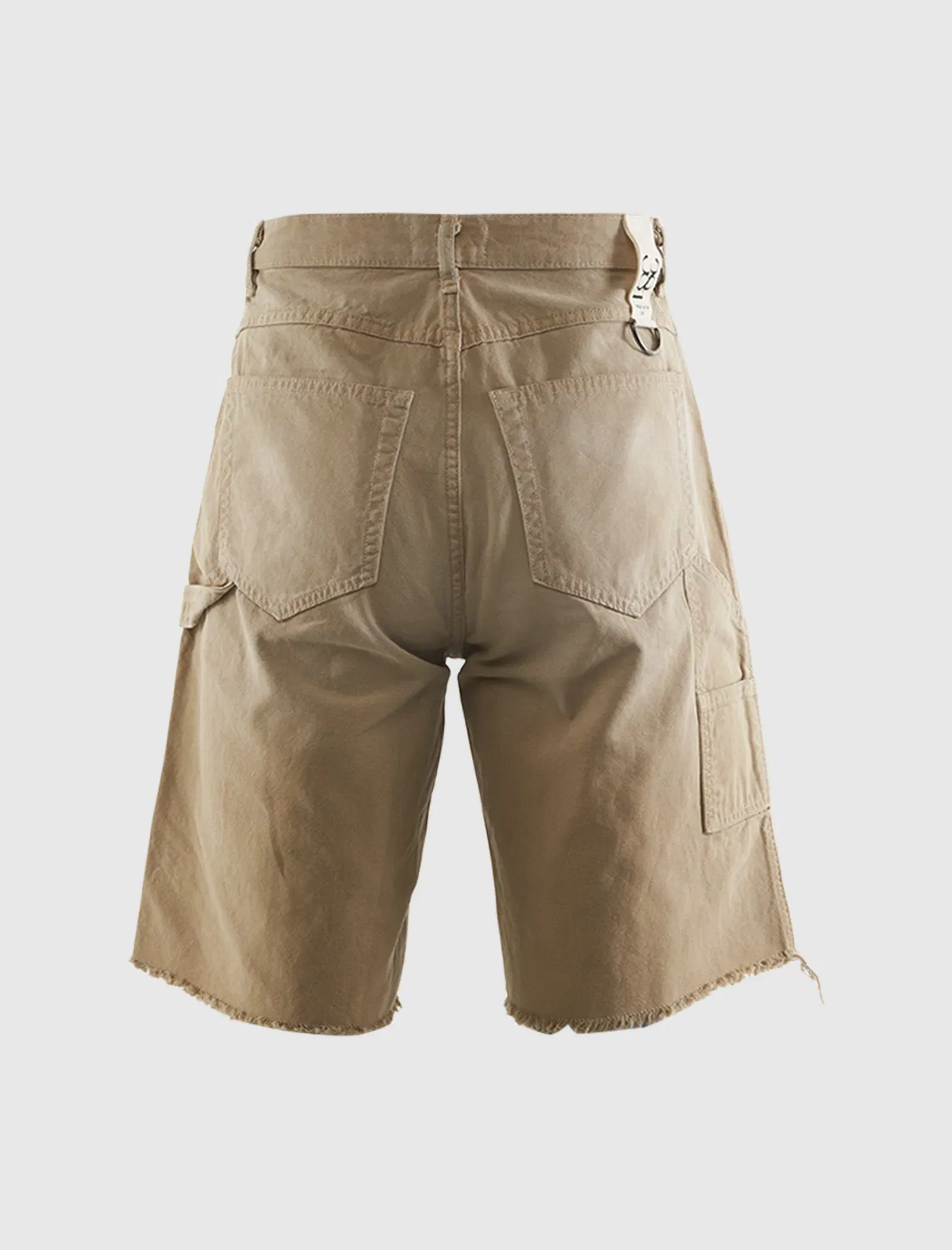 38A DOUBLE KNEE GHOST CANVAS SHORTS "KHAKI"