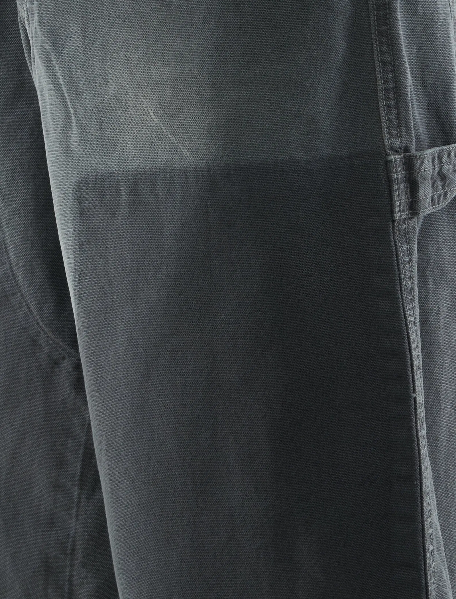 38A DOUBLE KNEE GHOST CANVAS SHORTS "BLACK"