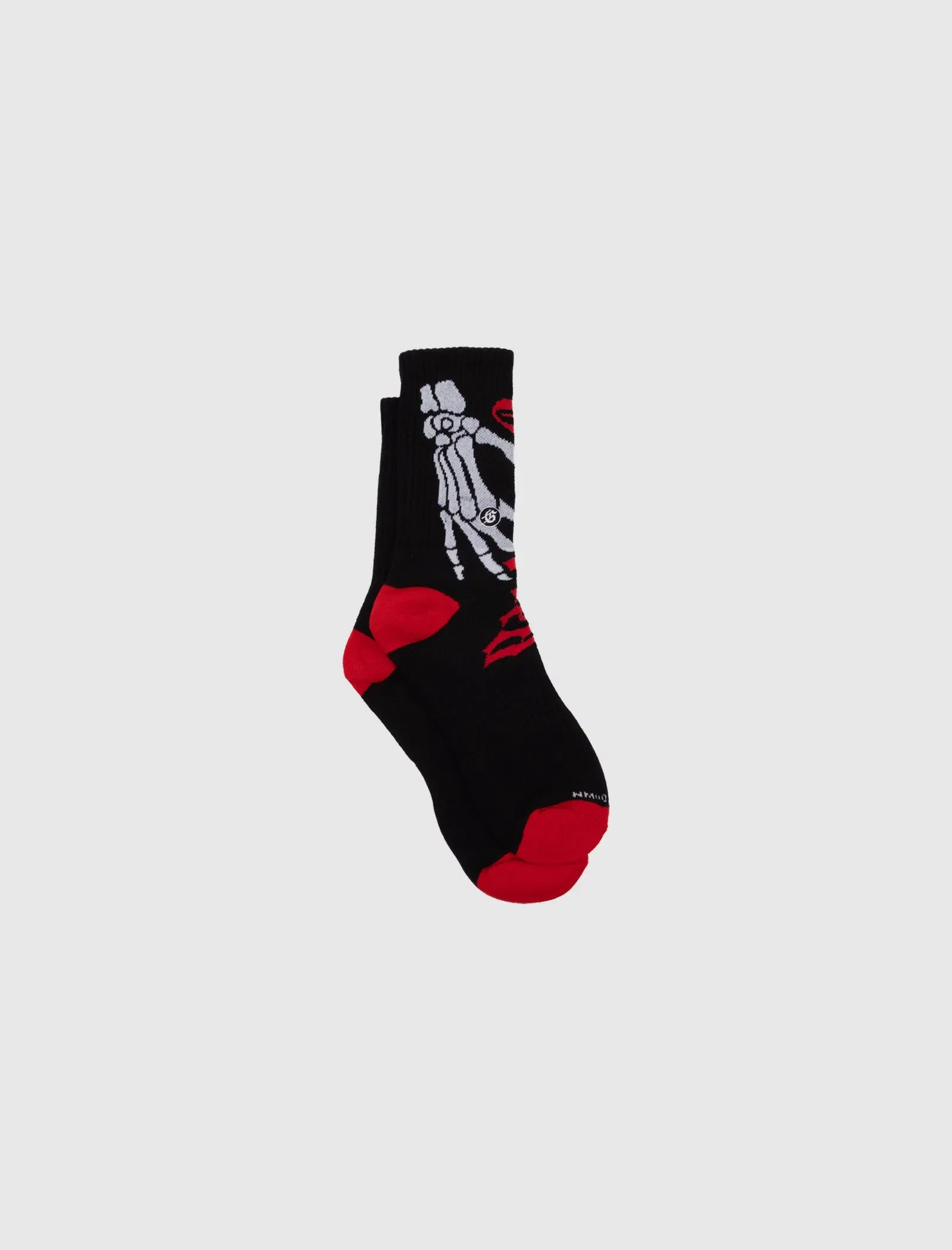 GODSPEED NEW YORK TEN TOES DOWN SOCK "BLACK/RED"