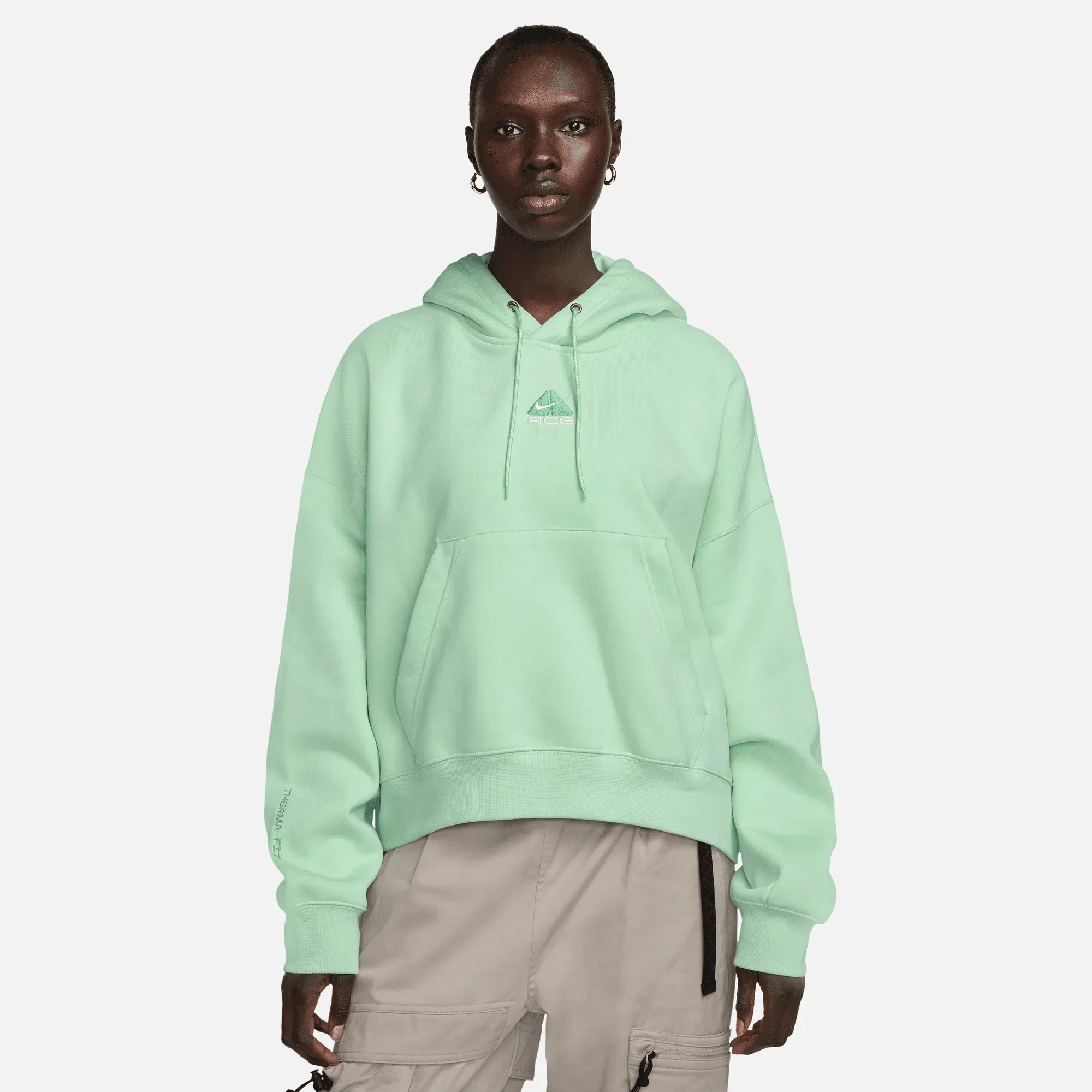Nike Womens Nike ACG Therma-Fit Fleece Hoodie 'Mint Foam'