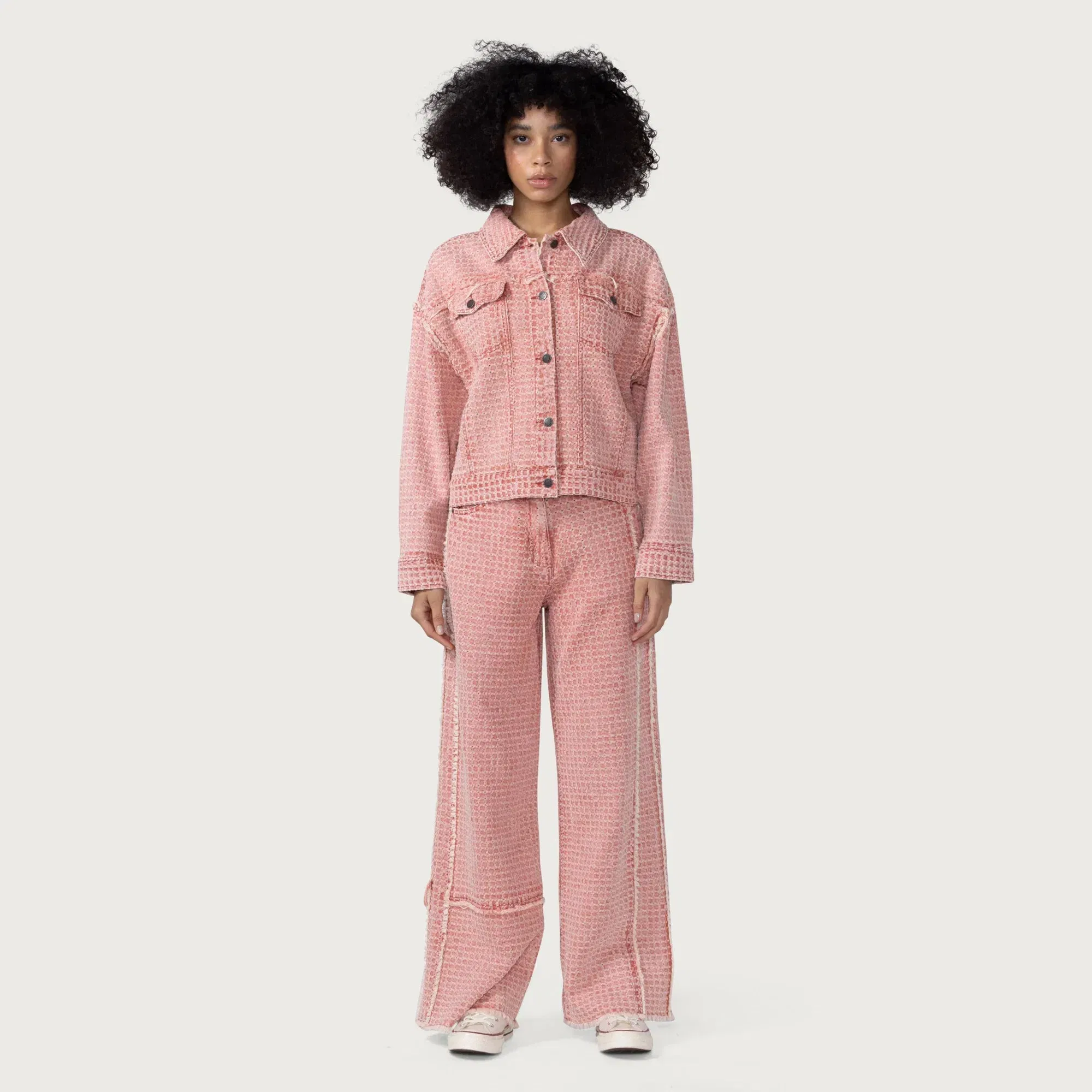 Honor The Gift Womens Honor The Gift Novelty Denim Jacket 'Brick'