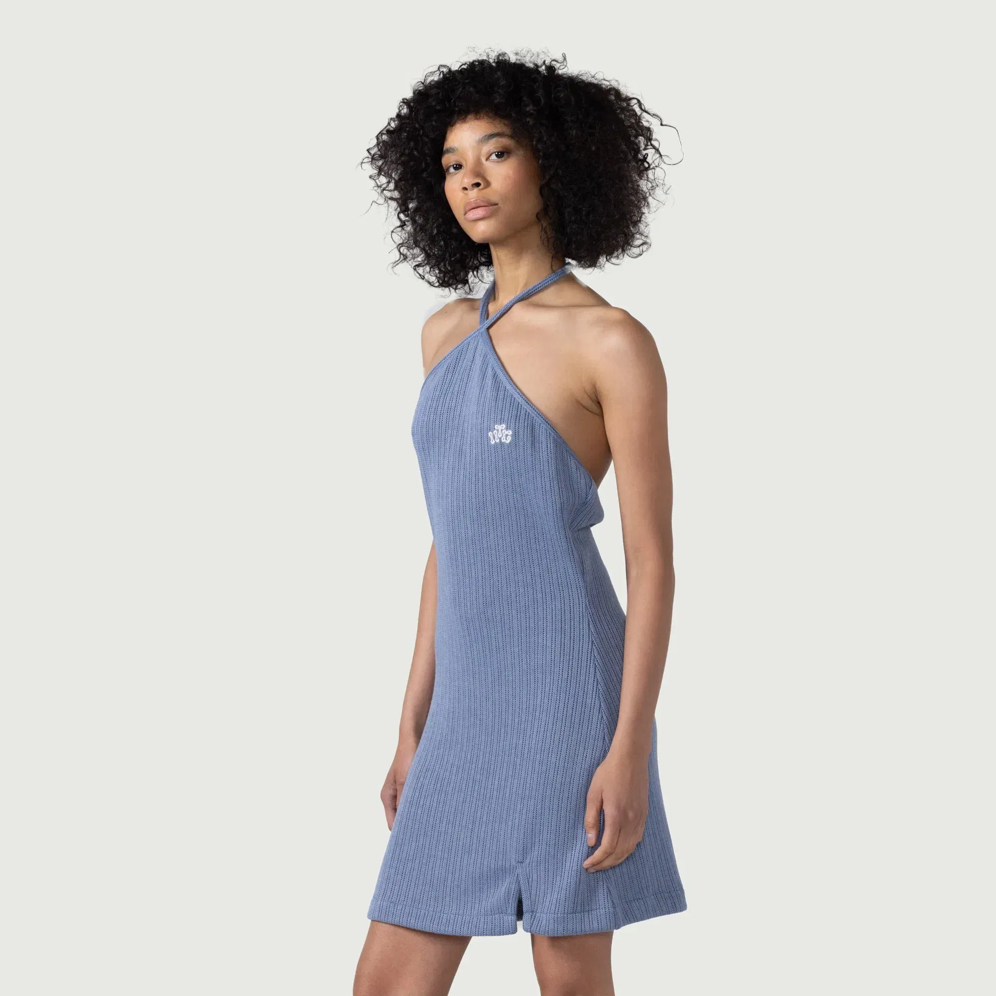 Honor The Gift Women's Honor The Gift 70S Halter Dress 'Blue'
