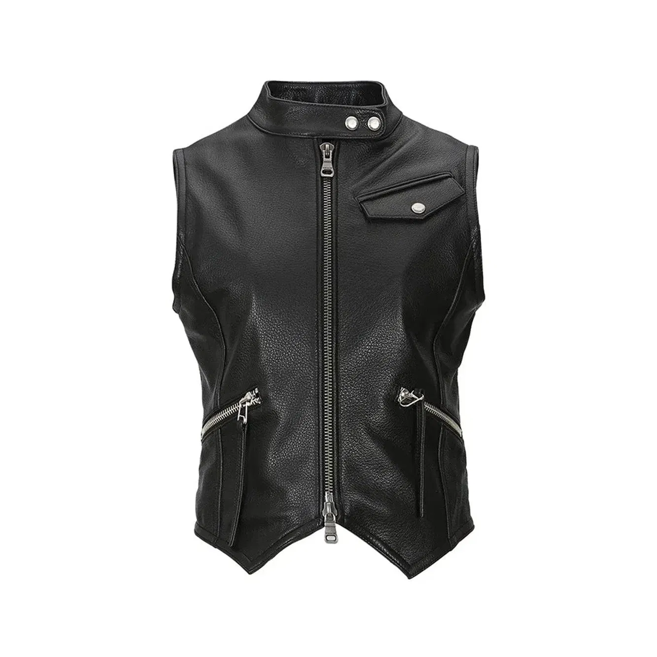 Andersson Bell Womens Andersson Bell Liv Goat Leather Vest 'Black'