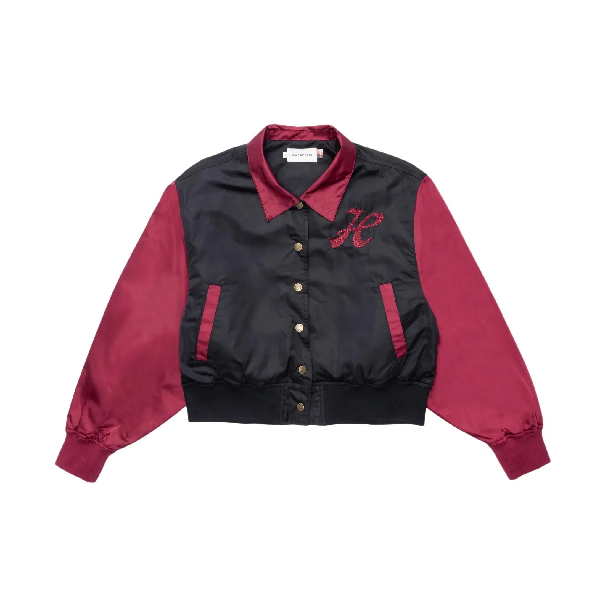 Honor The Gift Womens Honor The Gift Stadium Jacket 'Maroon'
