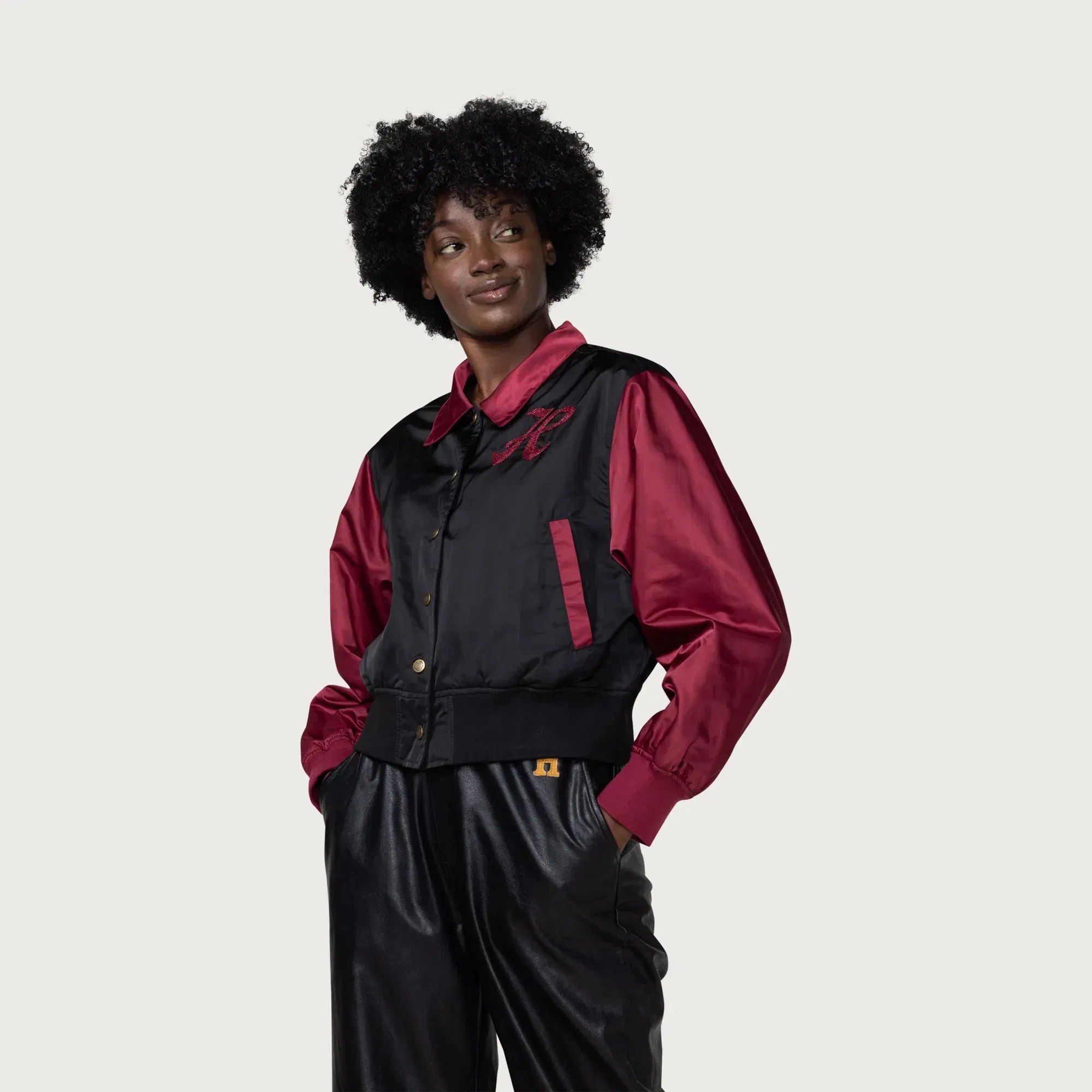 Honor The Gift Womens Honor The Gift Stadium Jacket 'Maroon'