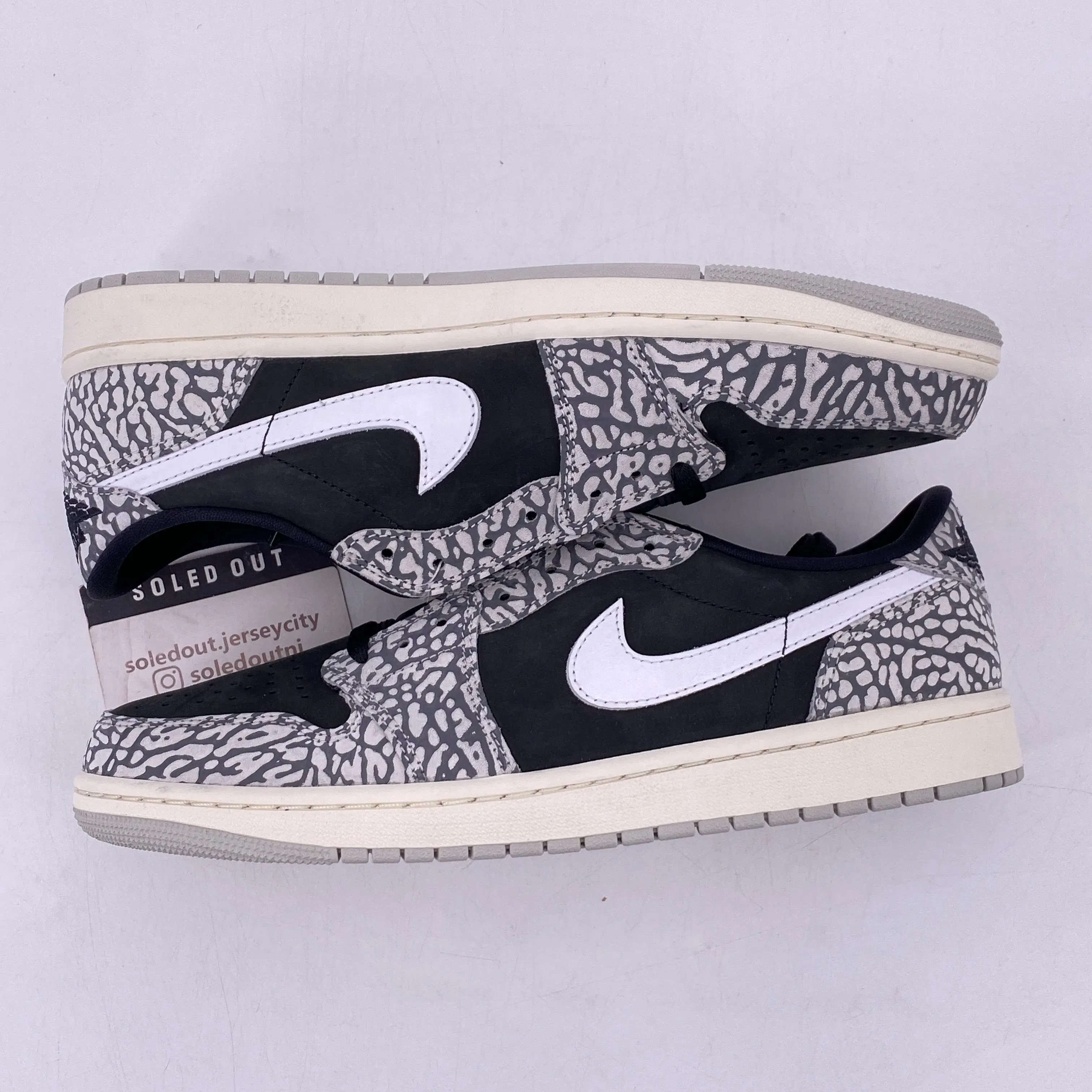 Air Jordan 1 Retro Low "Black Cement" 2023 New Size 10.5