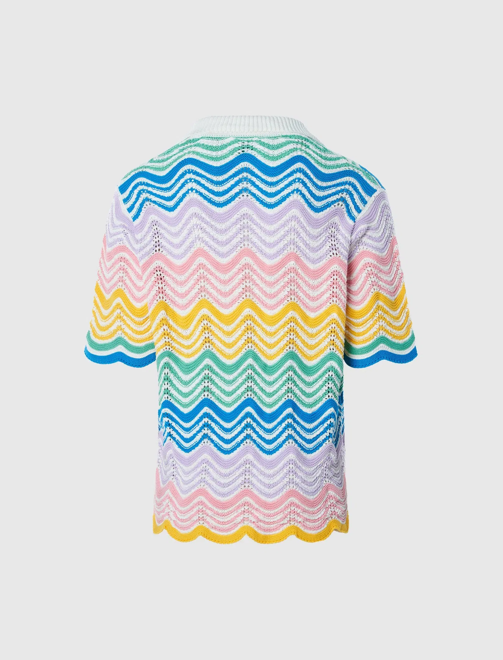 Casablanca WAVE KNIT SHIRT