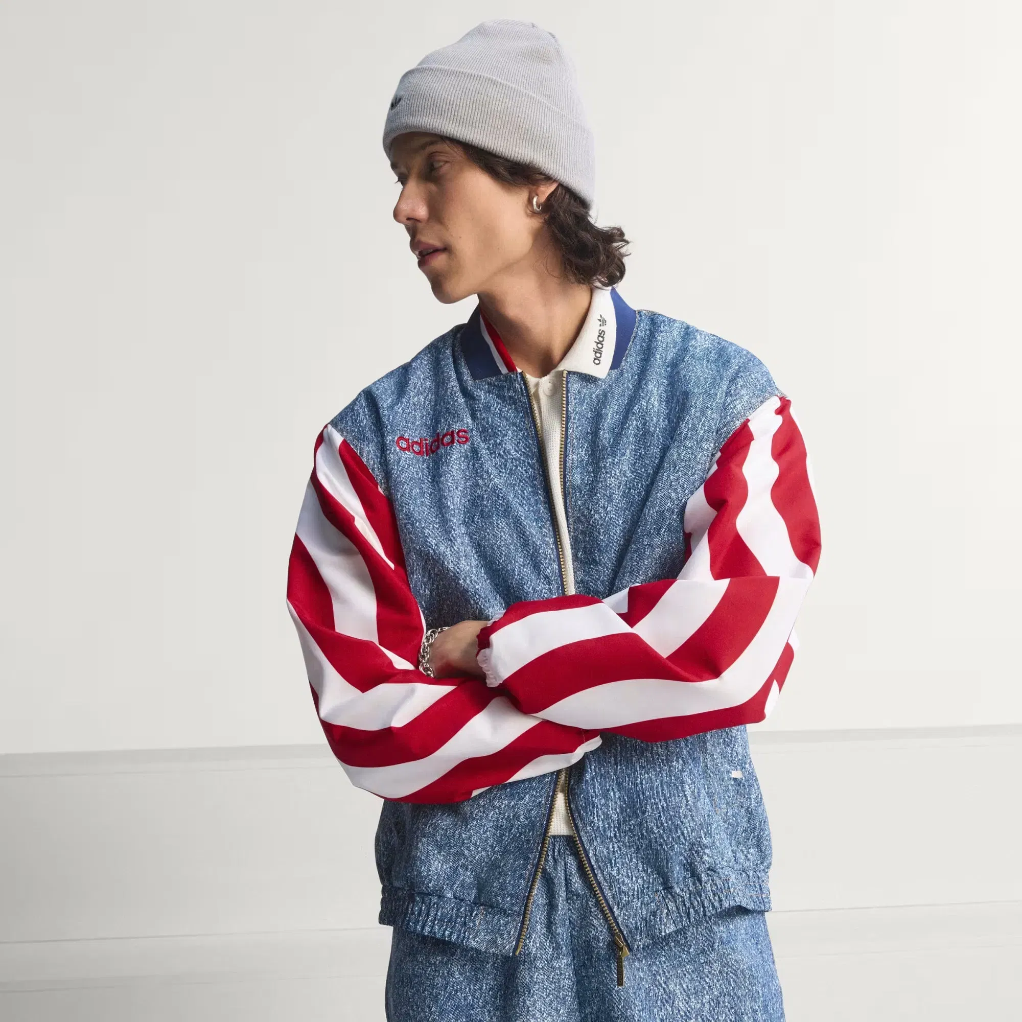 adidas Graphic Track Jacket 'Denim'