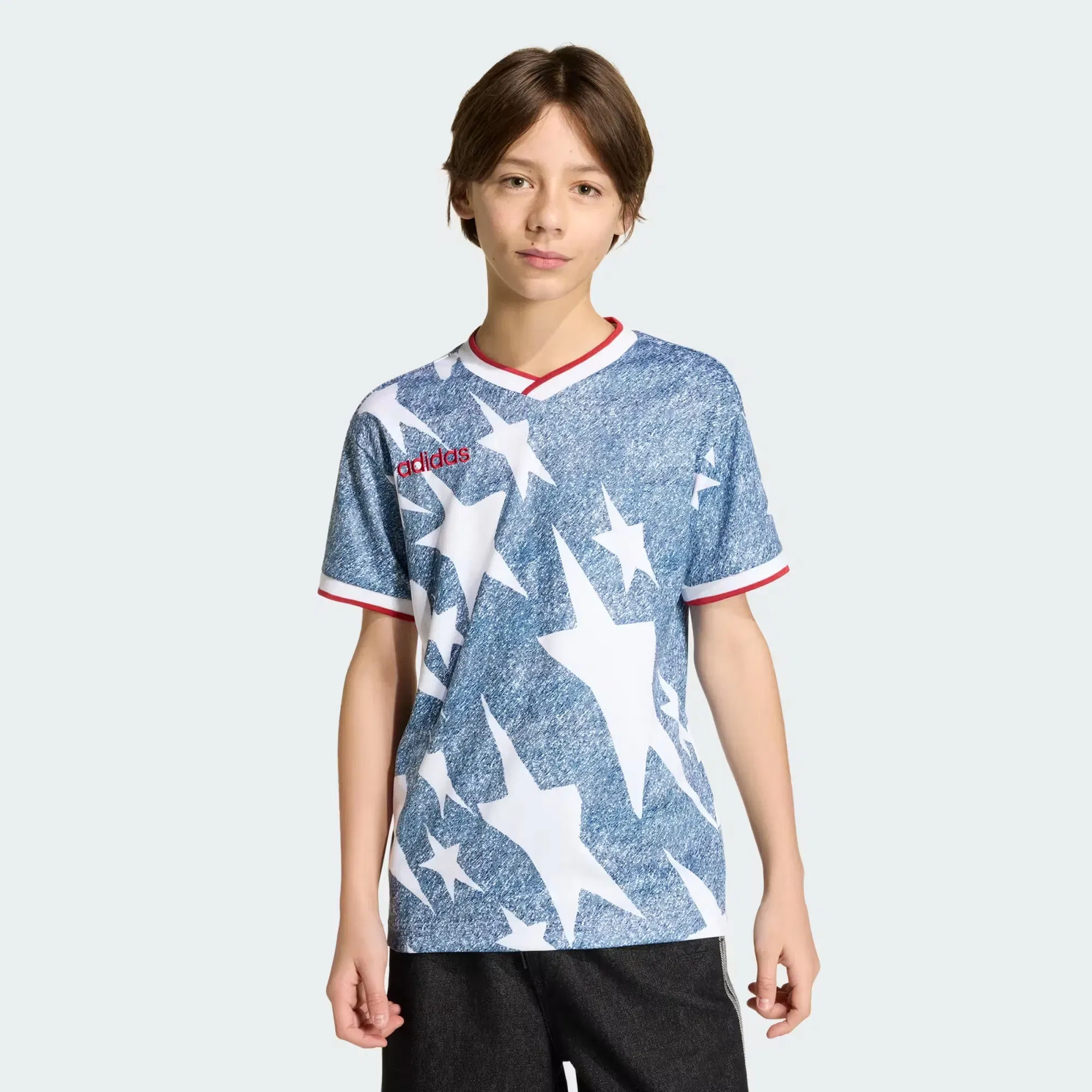 adidas Youth adidas Graphic Jersey 'Denim'