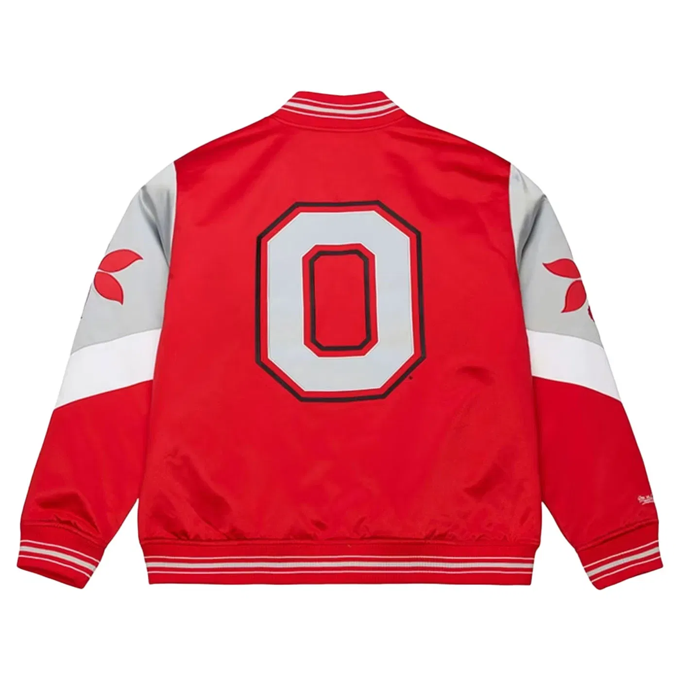 Mitchell & Ness NCAA Throw It Back Heavyweight Satin Jacket 'Red'