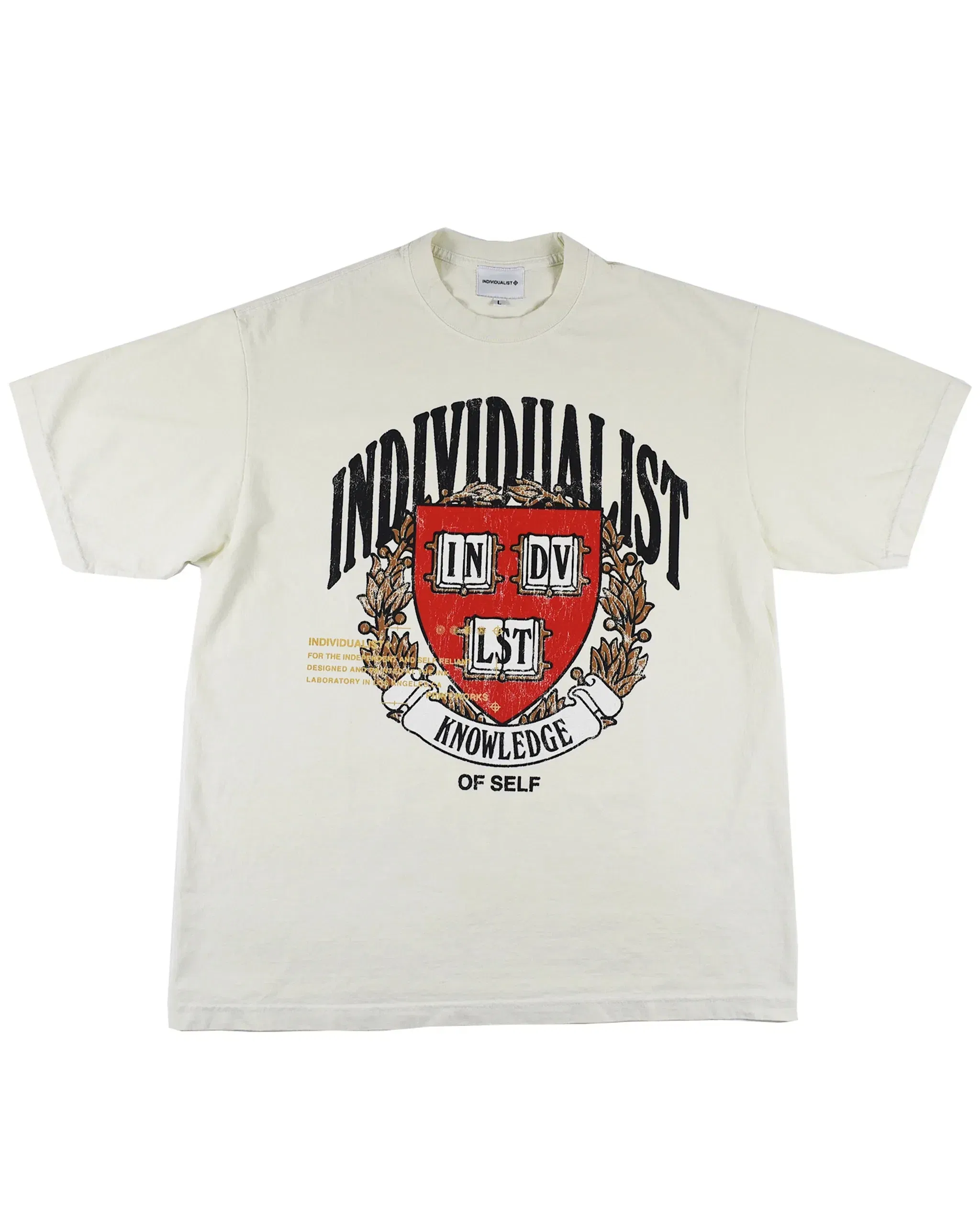 Indvlst Lab Coat Of Arms SS Tee 'White'