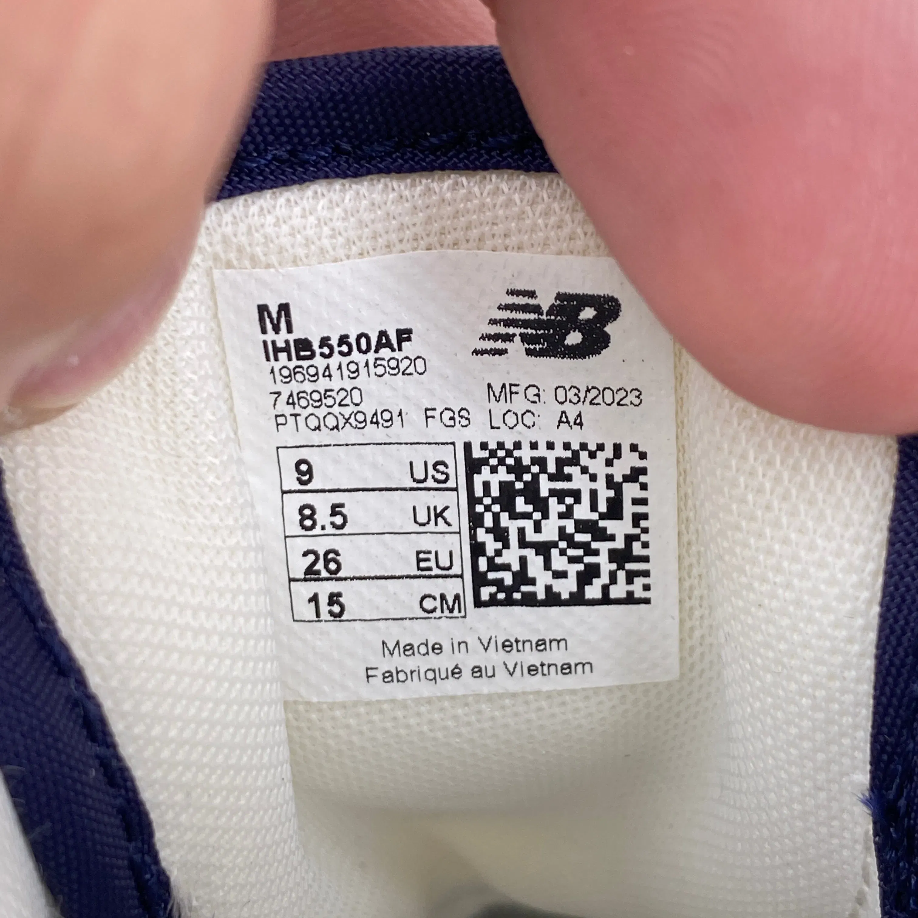 New Balance 550 "Ald Blue" New Size 9c