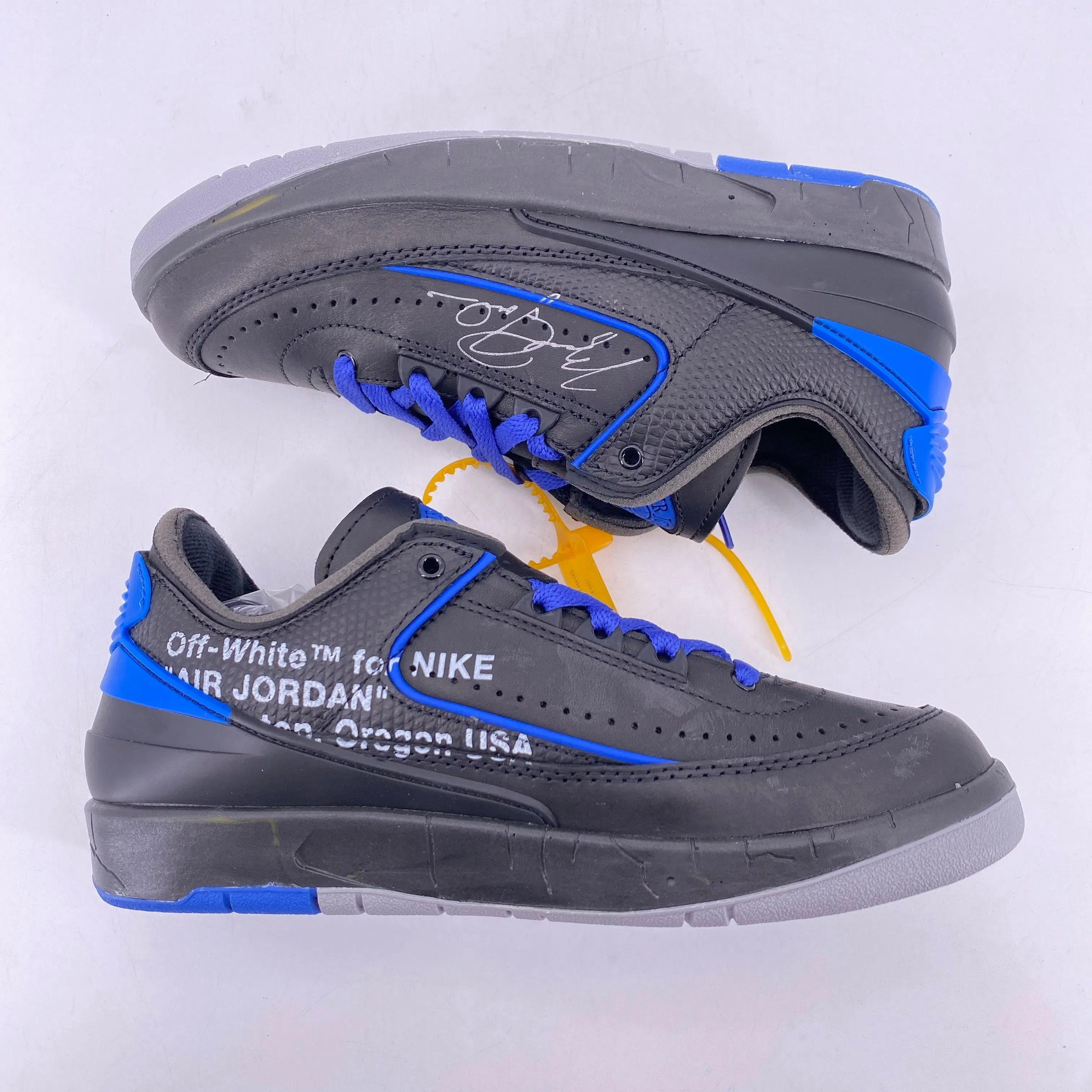 Air Jordan 2 Retro Low "Ow Black Blue" 2021 New Size 5.5
