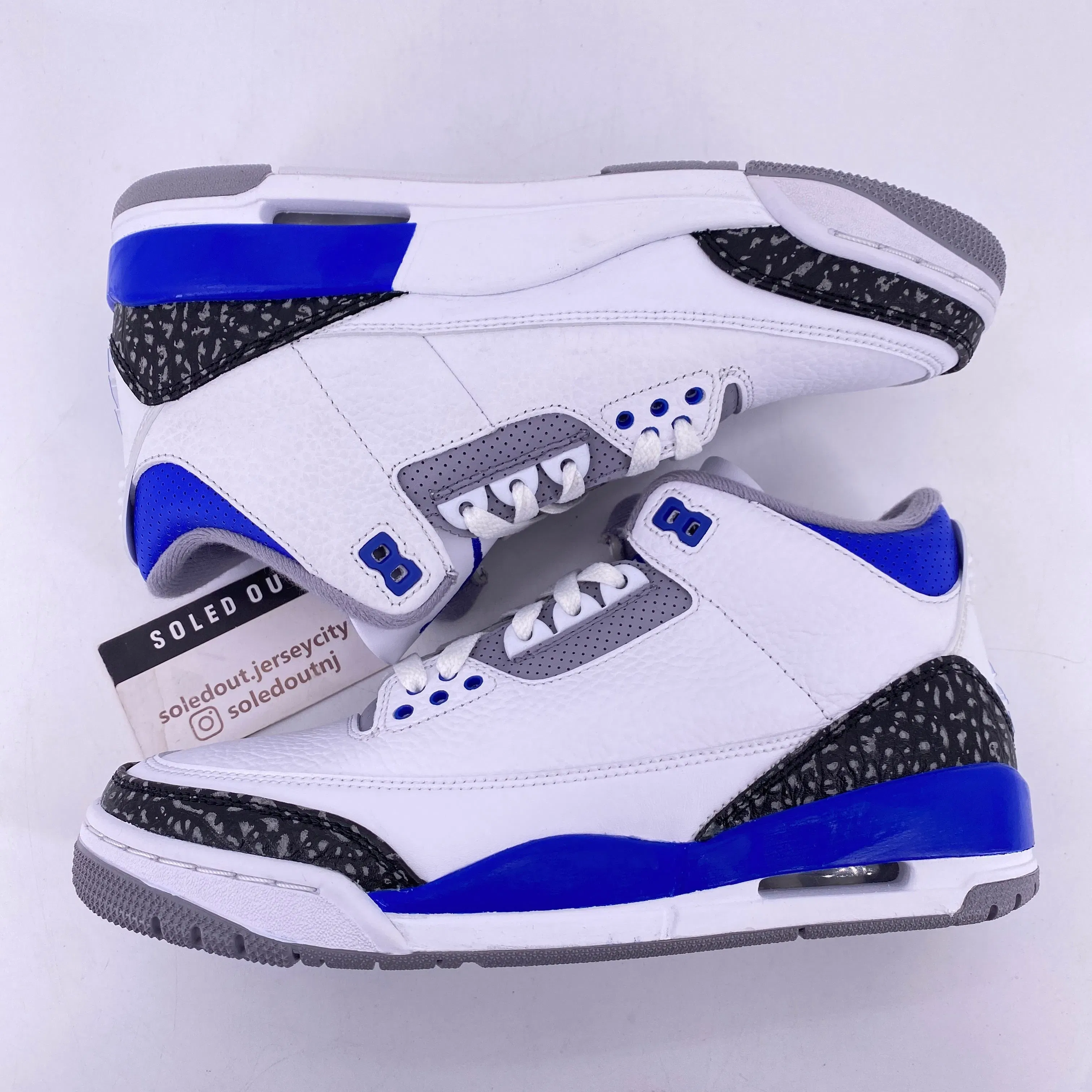Air Jordan 3 Retro "Racer Blue" 2021 New Size 7.5