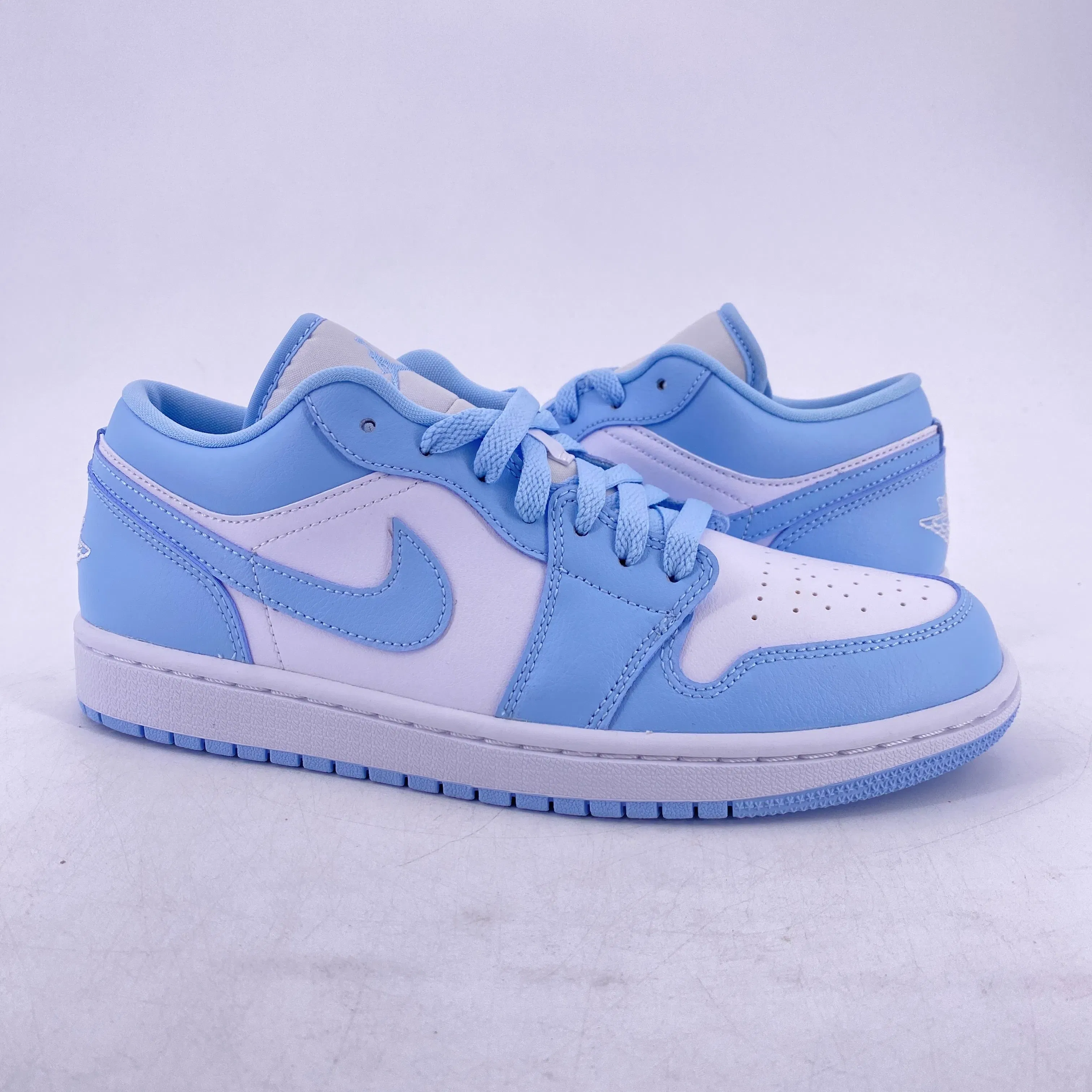 Air Jordan (W) 1 Low "White Ice Blue" 2022 New Size 9.5W