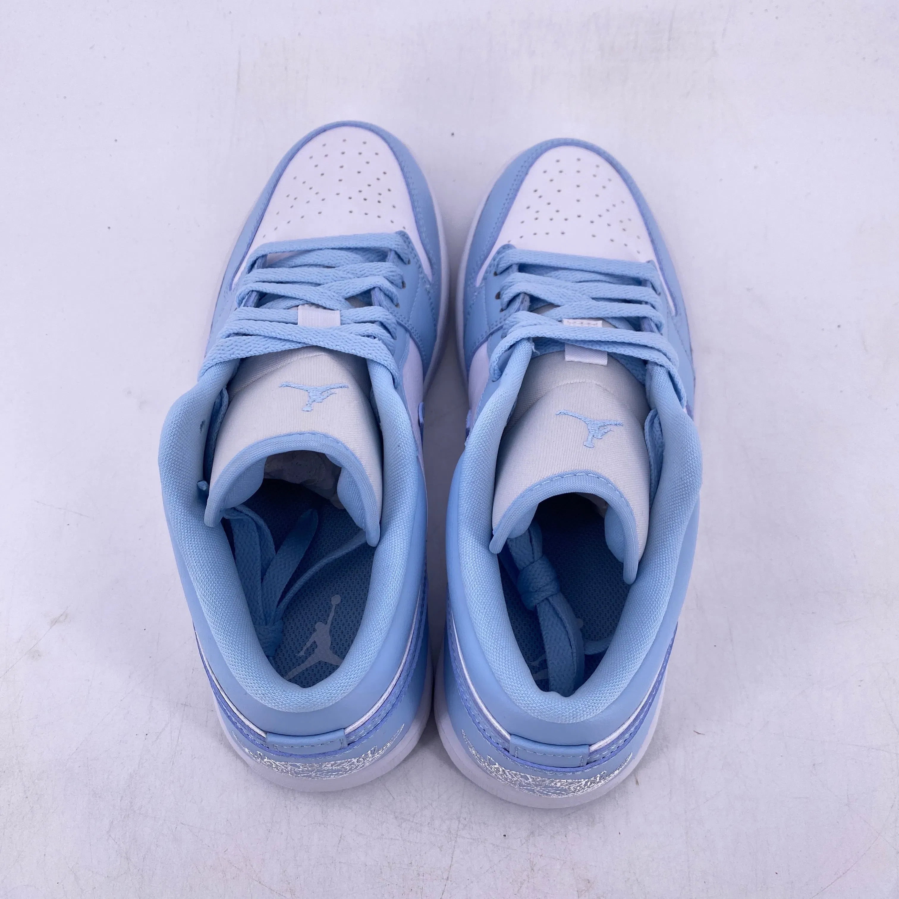 Air Jordan (W) 1 Low "White Ice Blue" 2022 New Size 9.5W