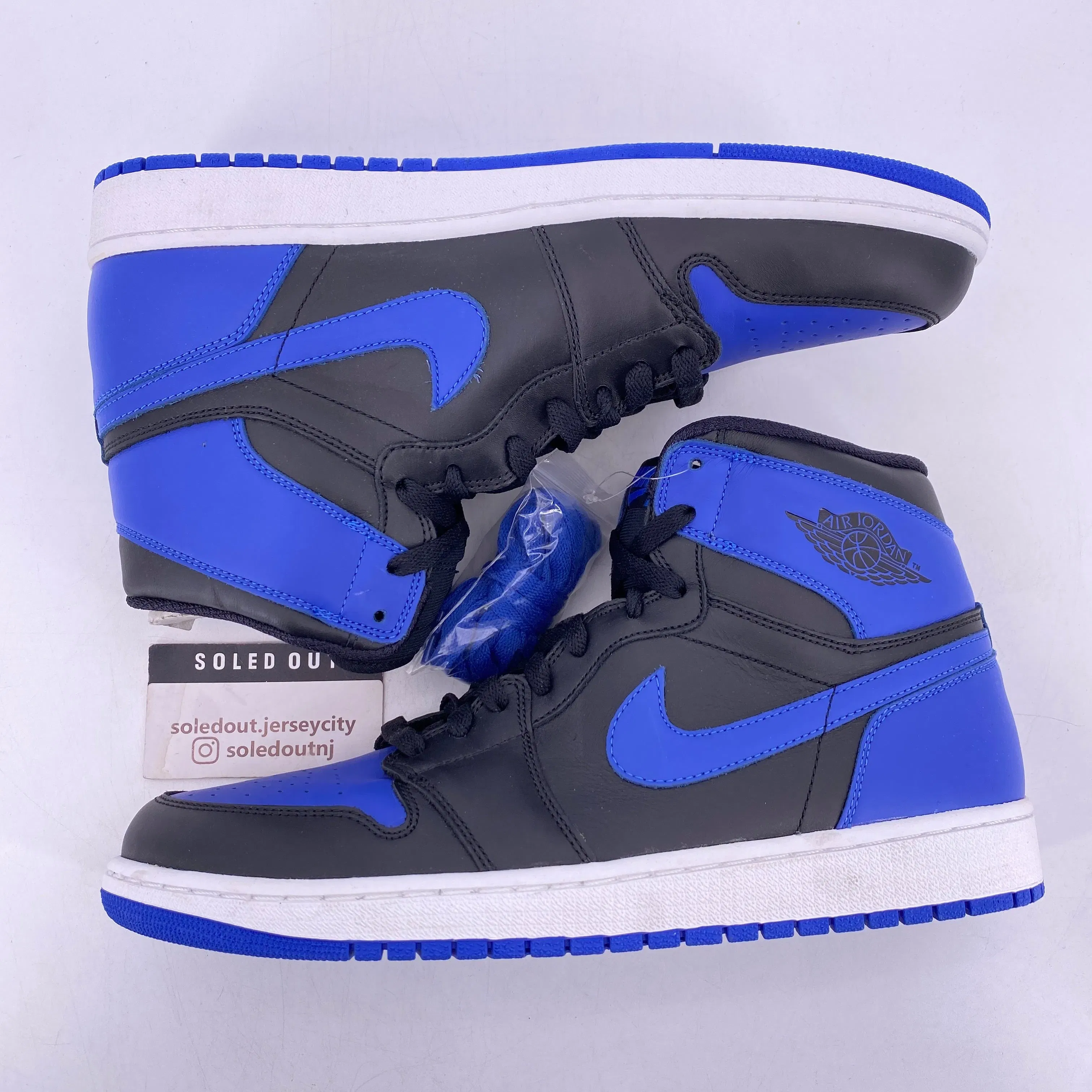 Air Jordan 1 Retro High "Black Royal Blue" 2013 New Size 12
