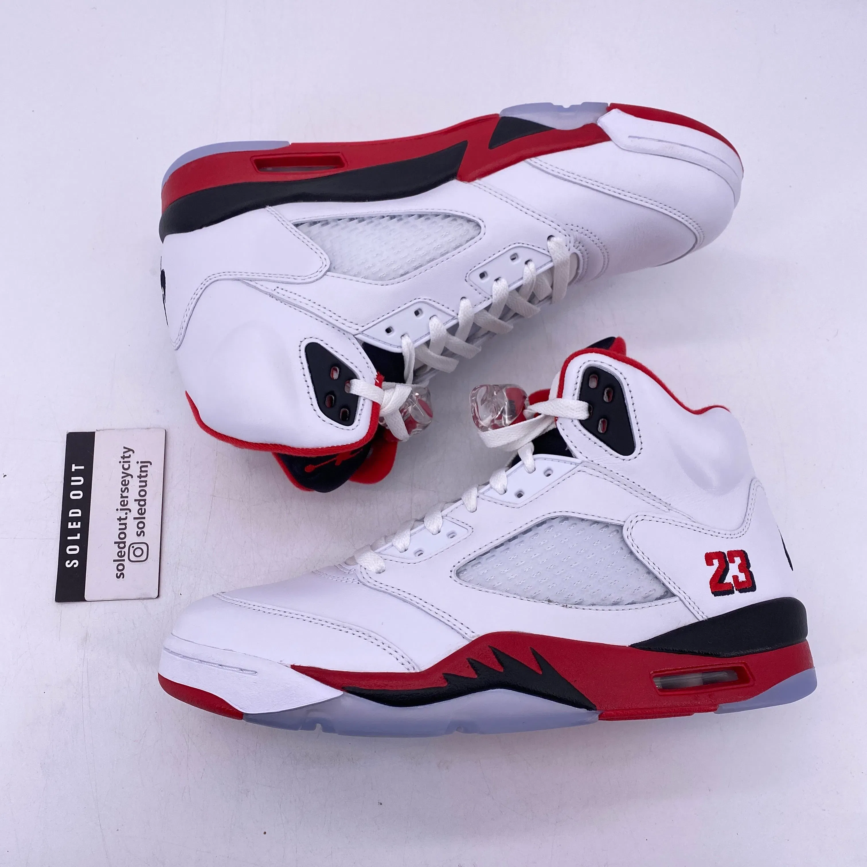 Air Jordan 5 Retro "Fire Red Black Tongue" 2025 New Size 9.5