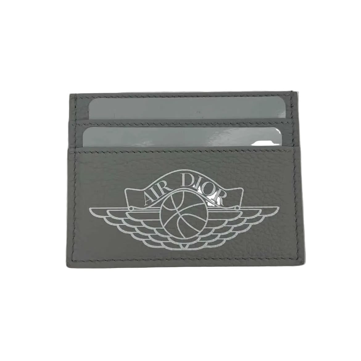 Dior Card Holder "AIR DIOR" New Grey Size OS