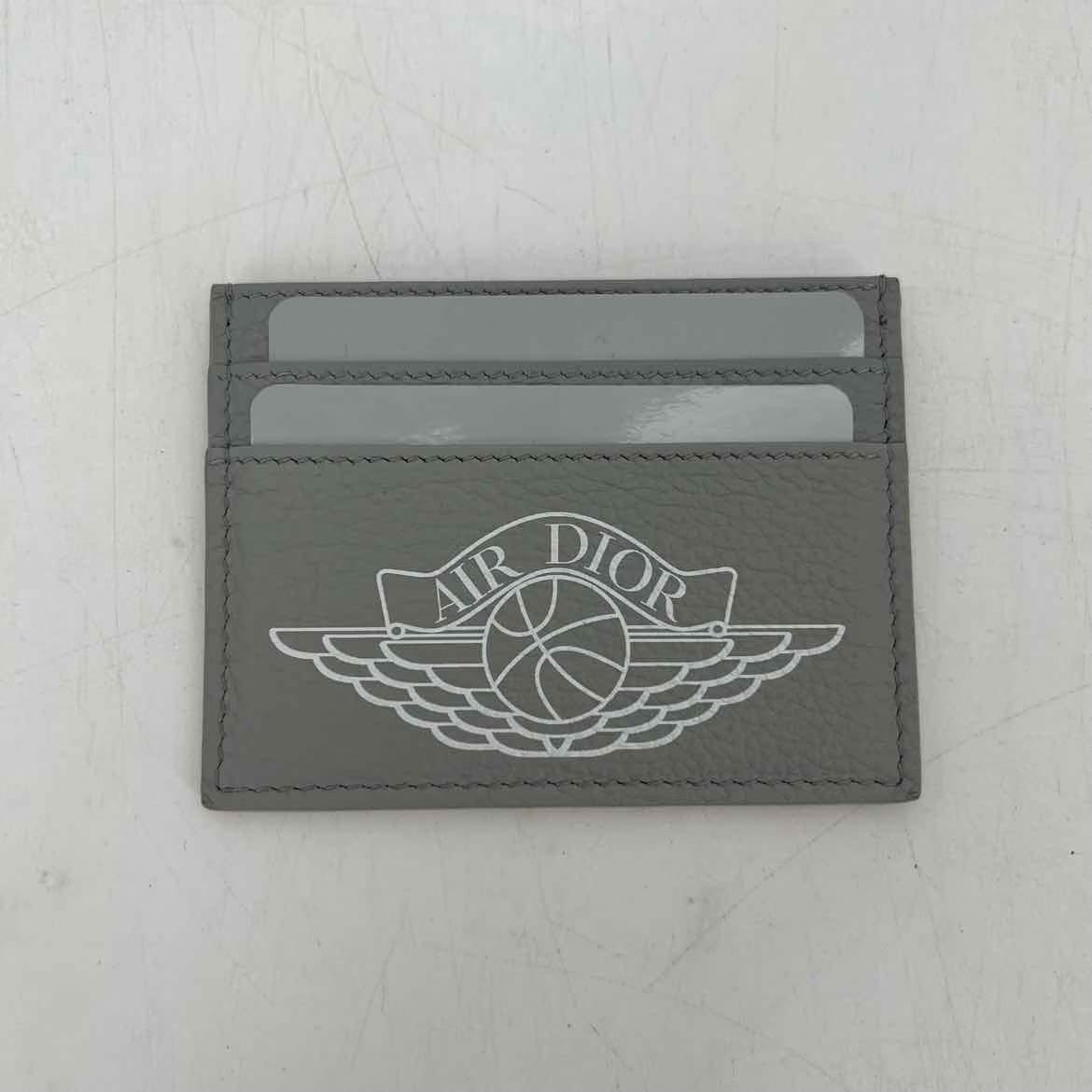 Dior Card Holder "AIR DIOR" New Grey Size OS