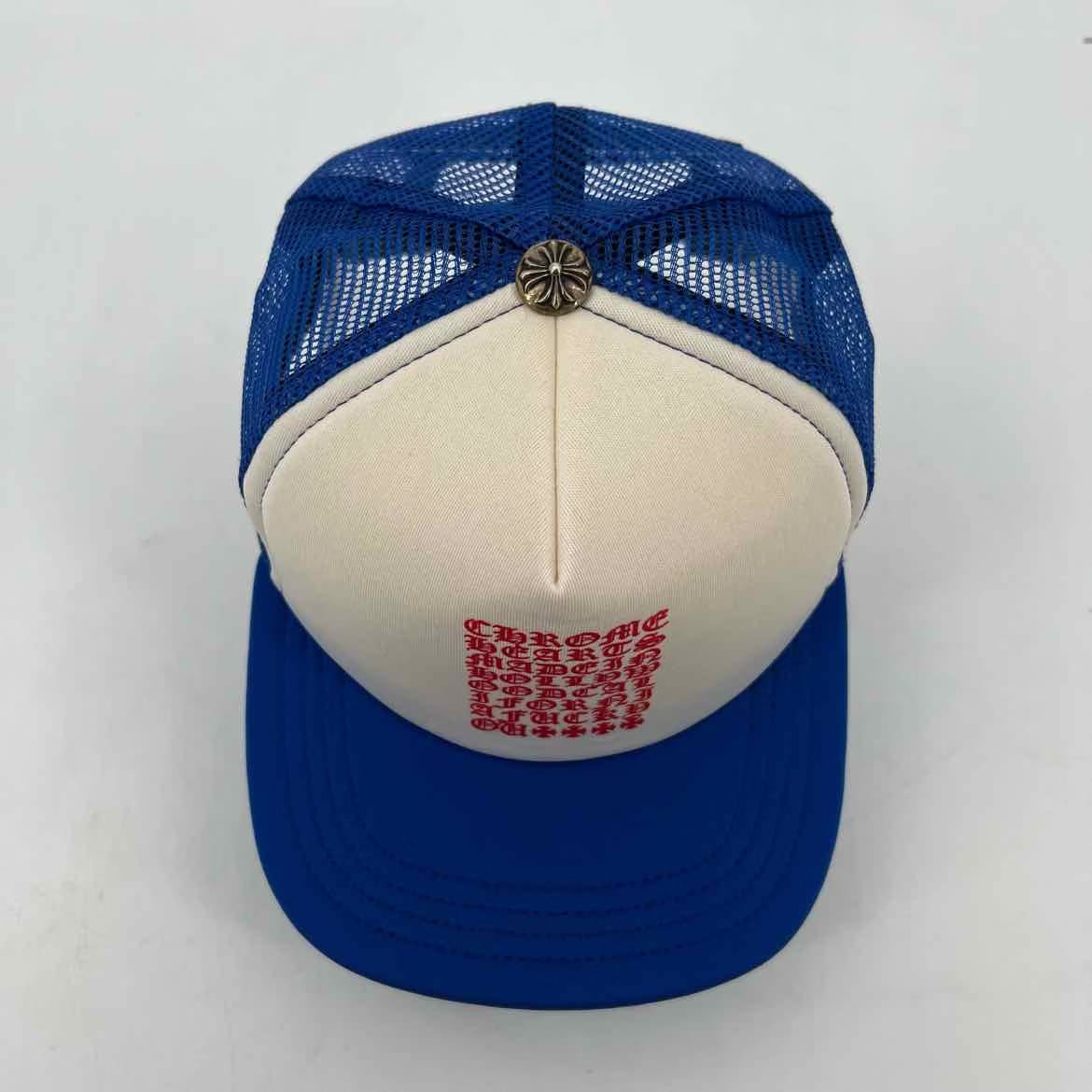 Chrome Hearts Trucker Hat "EYECHART" New Blue Size OS