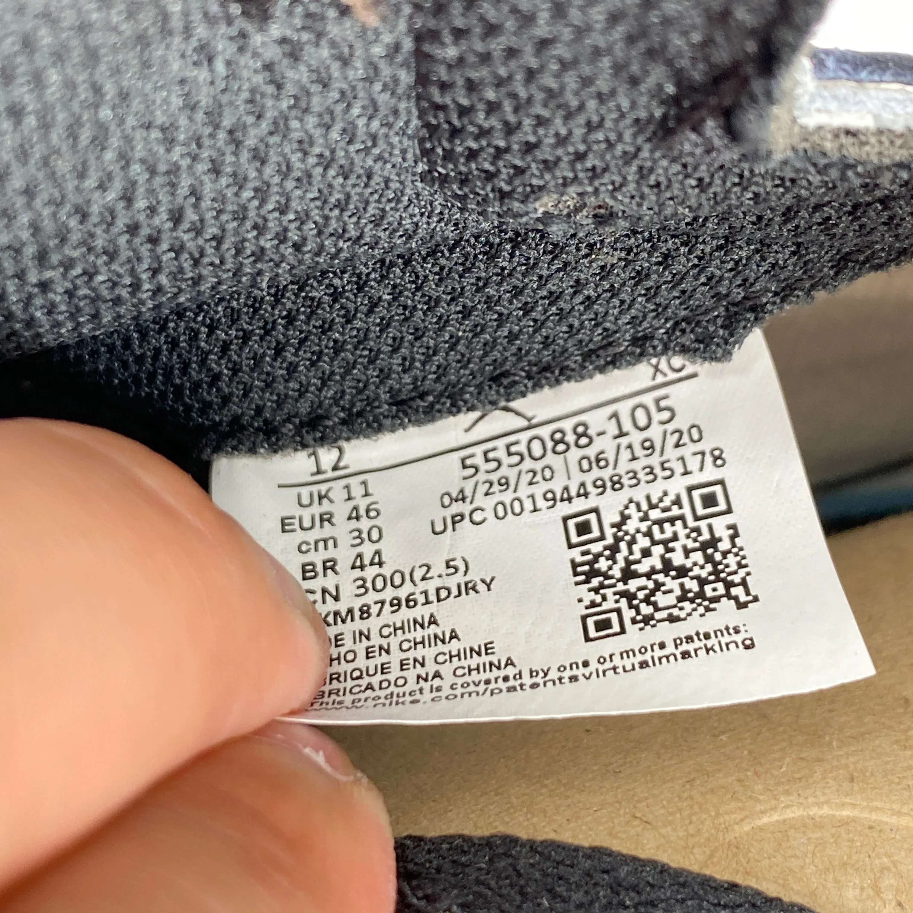 Air Jordan 1 Retro High OG "Mocha" 2020 New Size 12