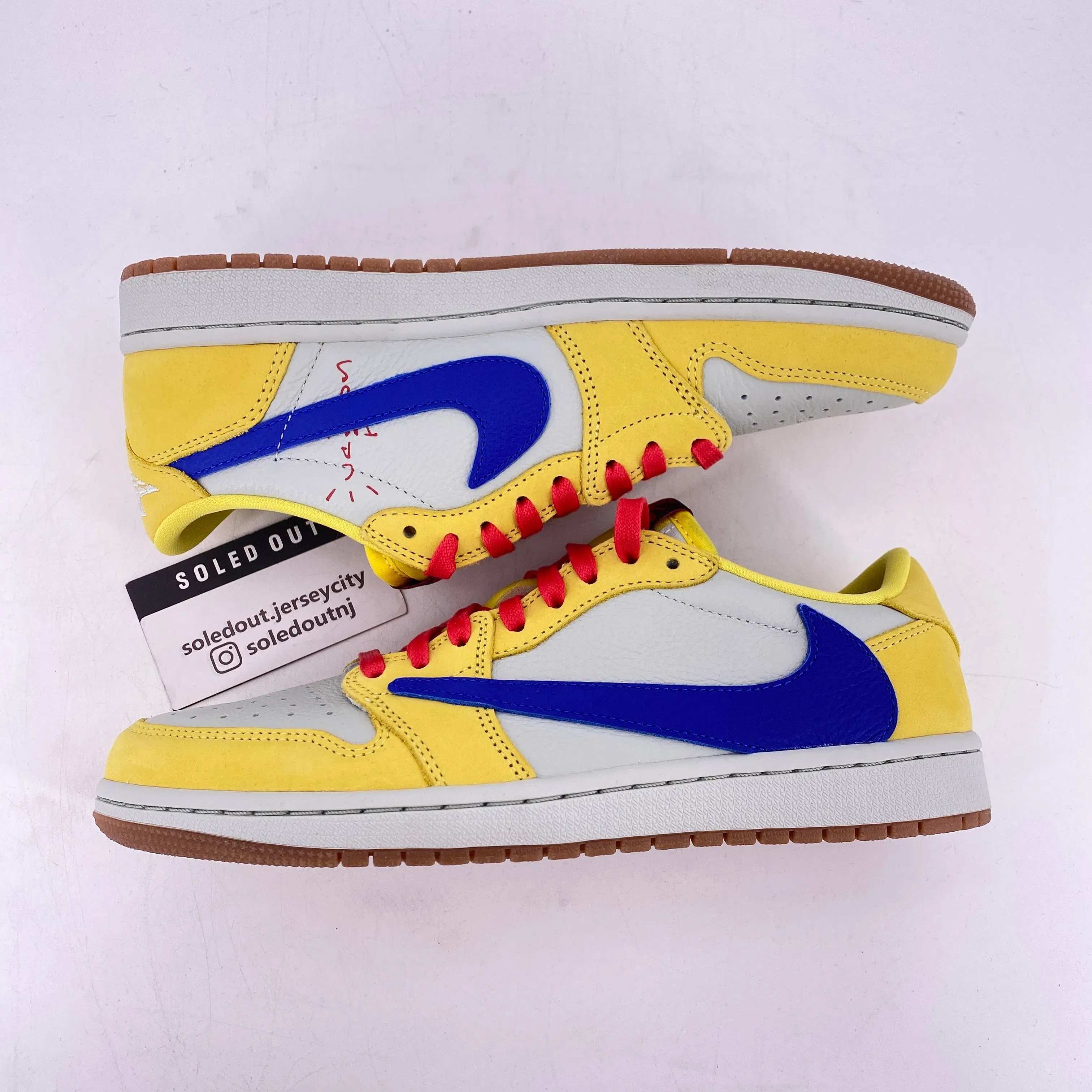 Air Jordan (W) 1 Low "Canary" 2024 New Size 9.5W