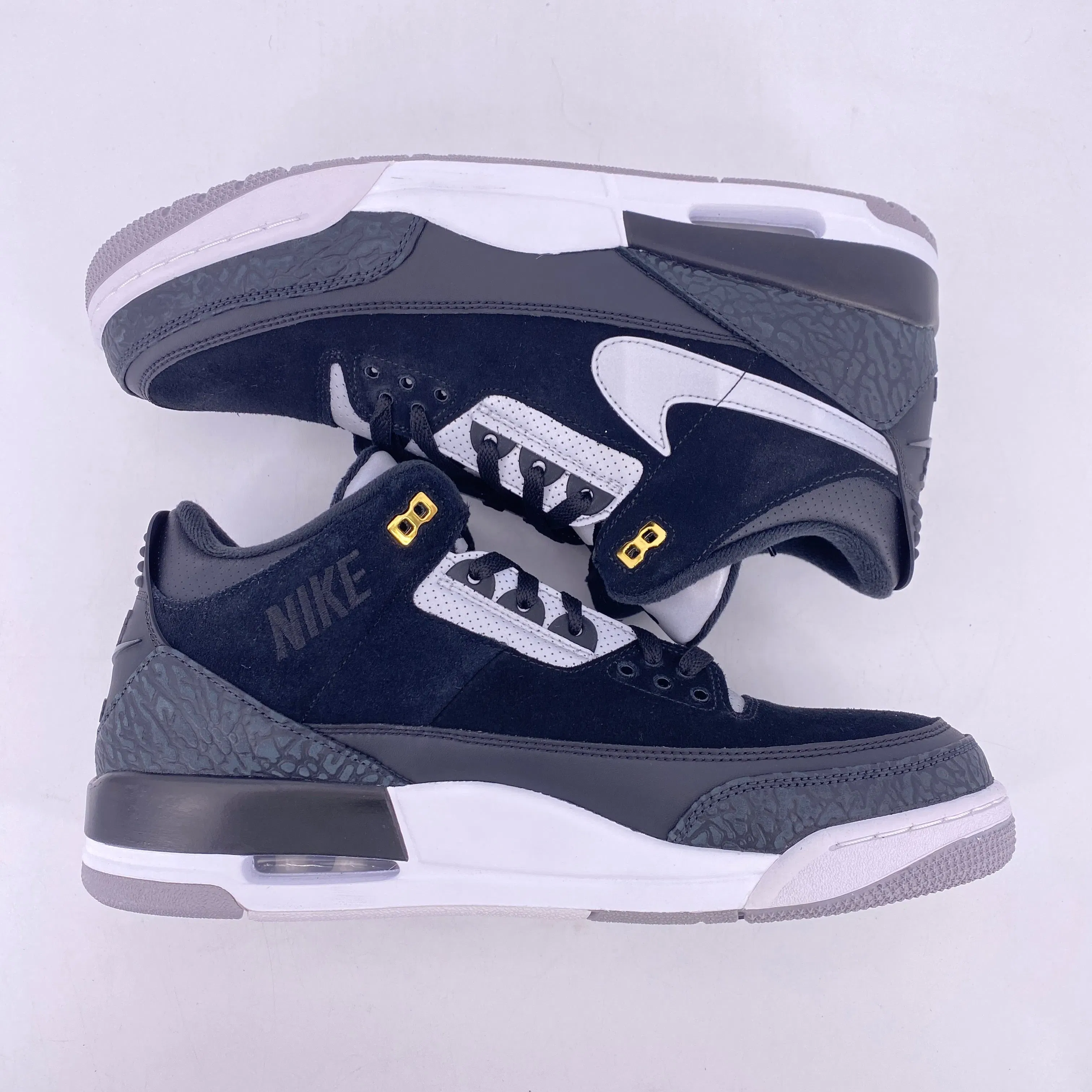 Air Jordan 3 Retro "Tinker Black Cement Gold" 2019 New Size 13