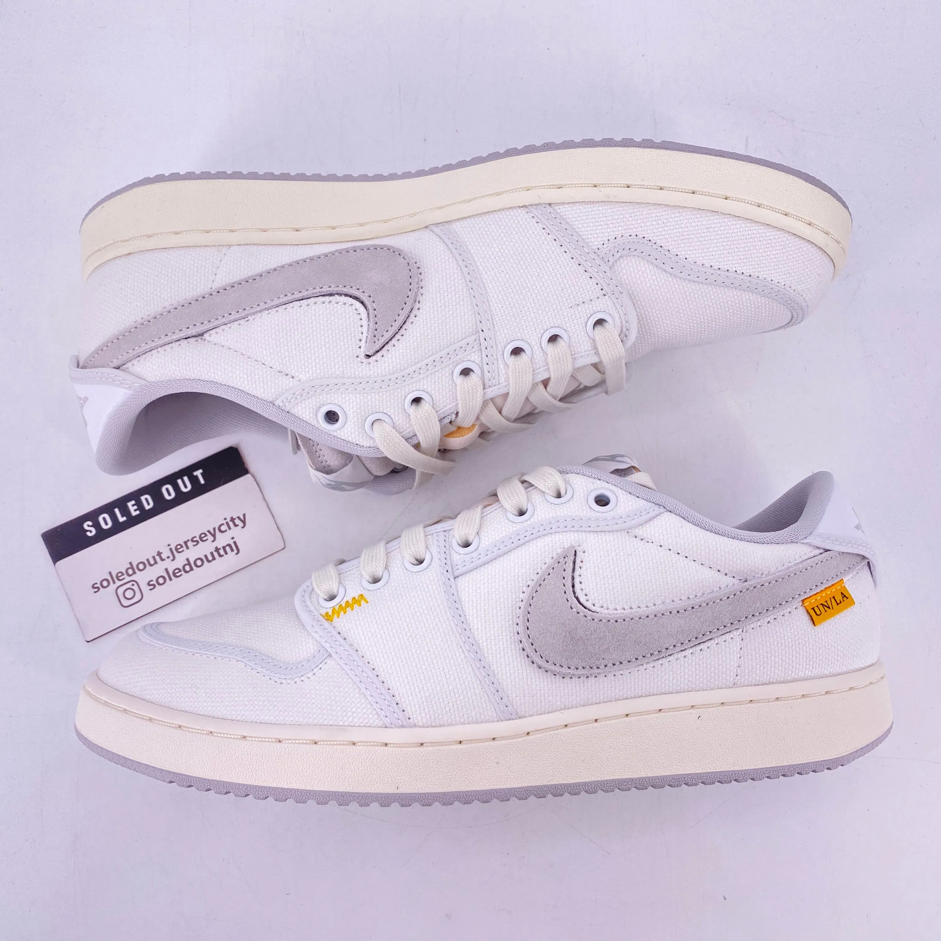 Air Jordan 1 Low OG SP "Union White Canvas" 2023 New Size 10