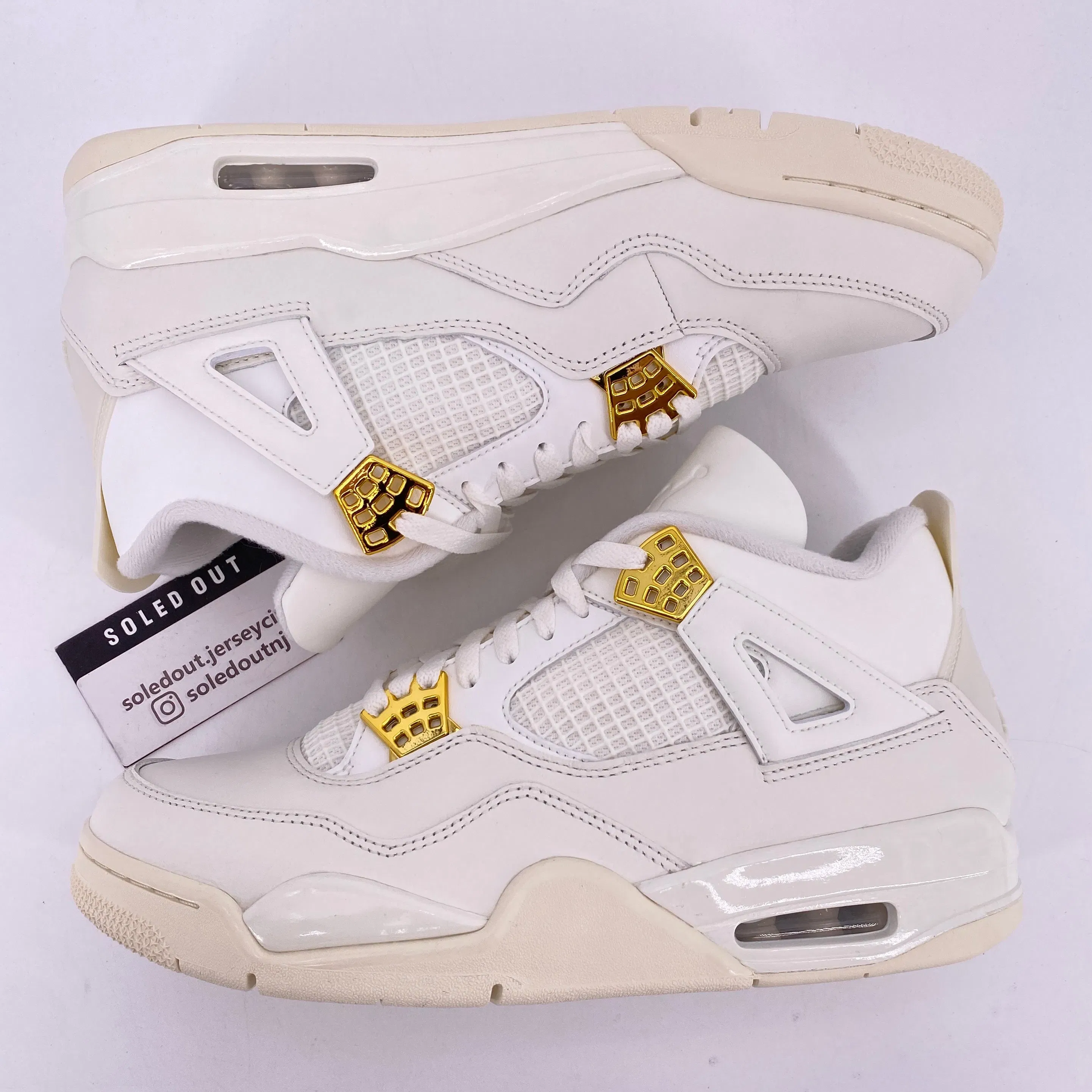 Air Jordan (W) 4 Retro "Metallic Gold" 2024 New Size 12W