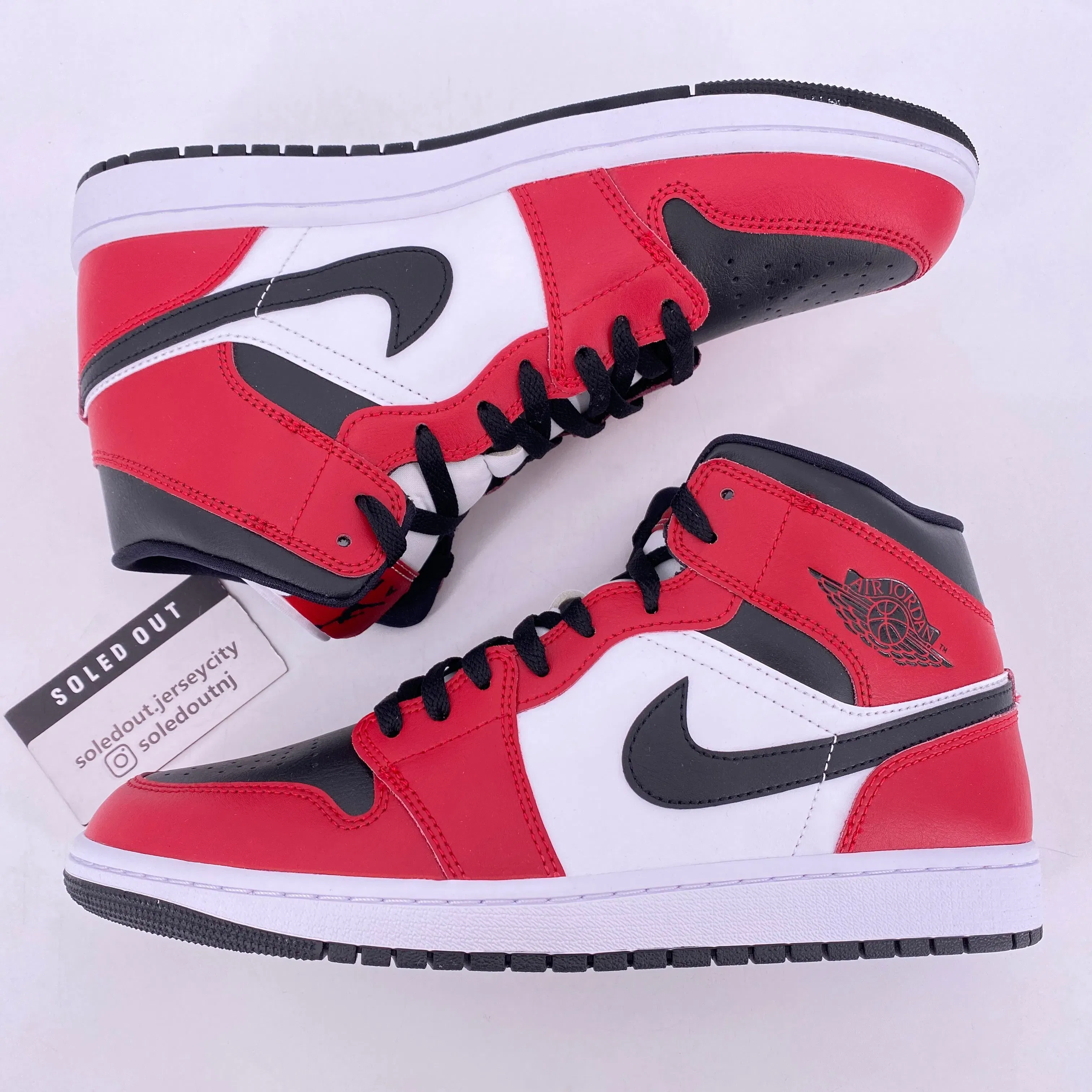Air Jordan 1 Mid "Chicago Toe" 2020 New Size 10.5