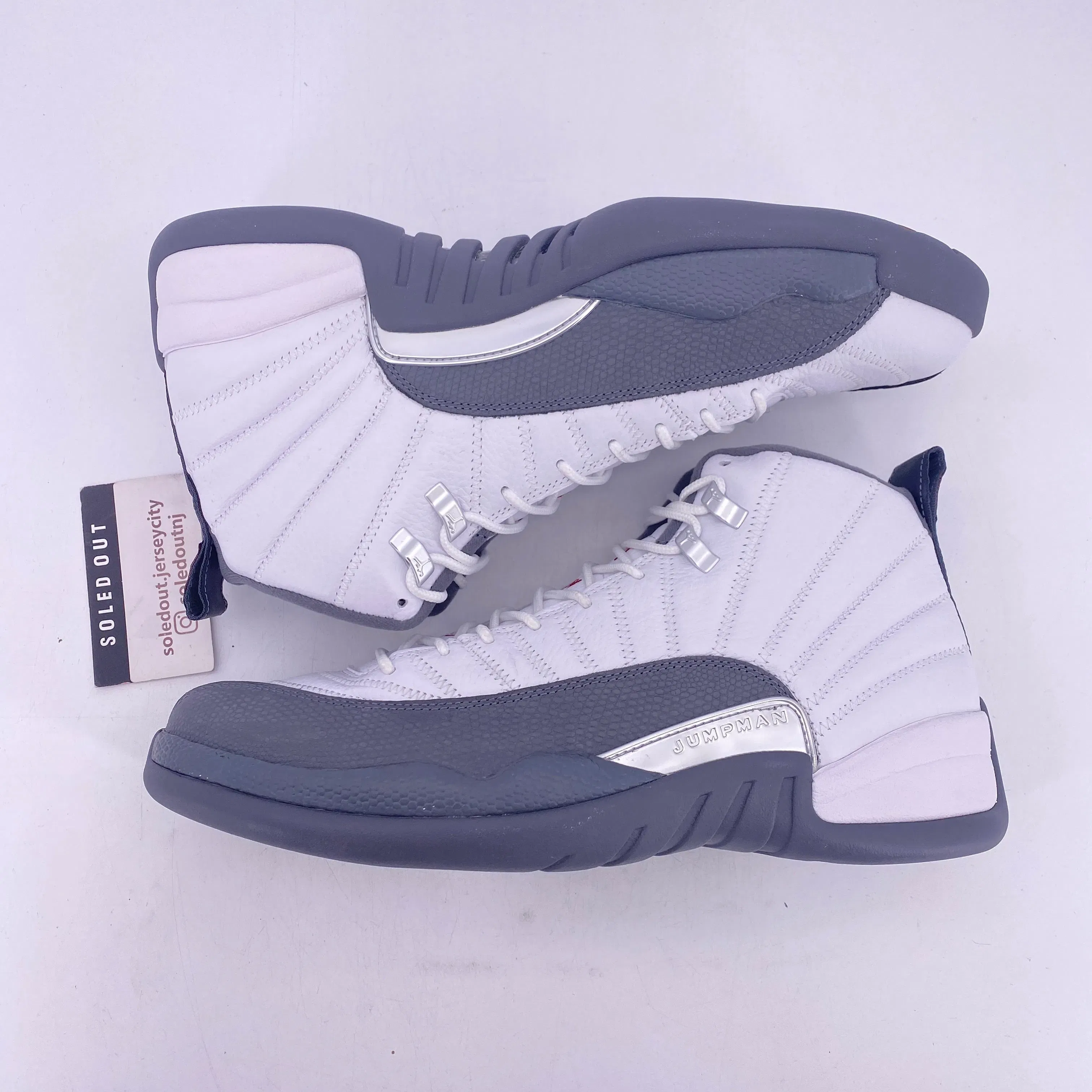 Air Jordan 12 Retro "White Dark Grey" 2019 New Size 13