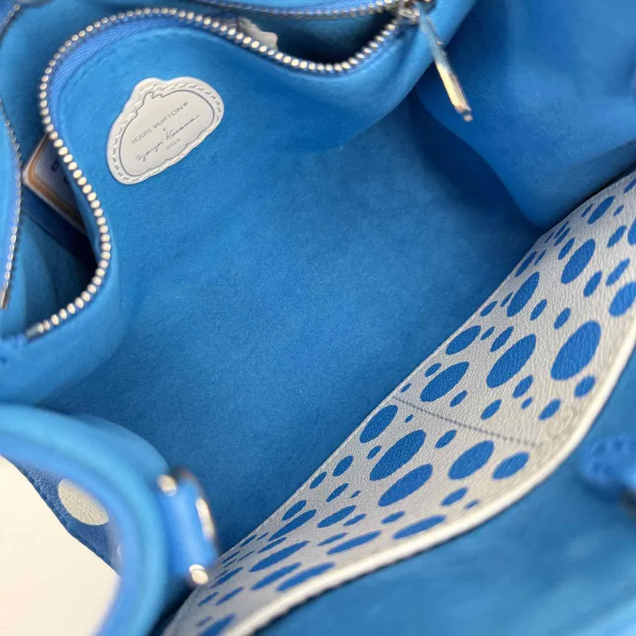 Louis Vuitton Backpack "ONTHEGO YAYOI KUSAMA" New Blue Size PM