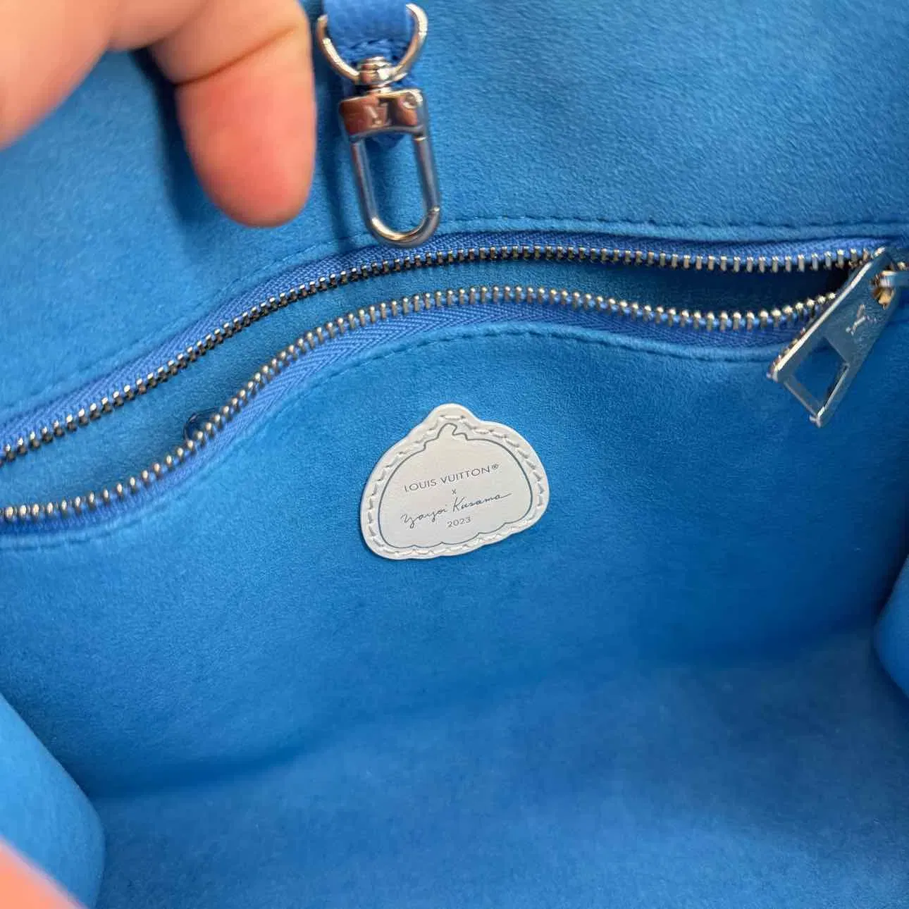 Louis Vuitton Backpack "ONTHEGO YAYOI KUSAMA" New Blue Size PM
