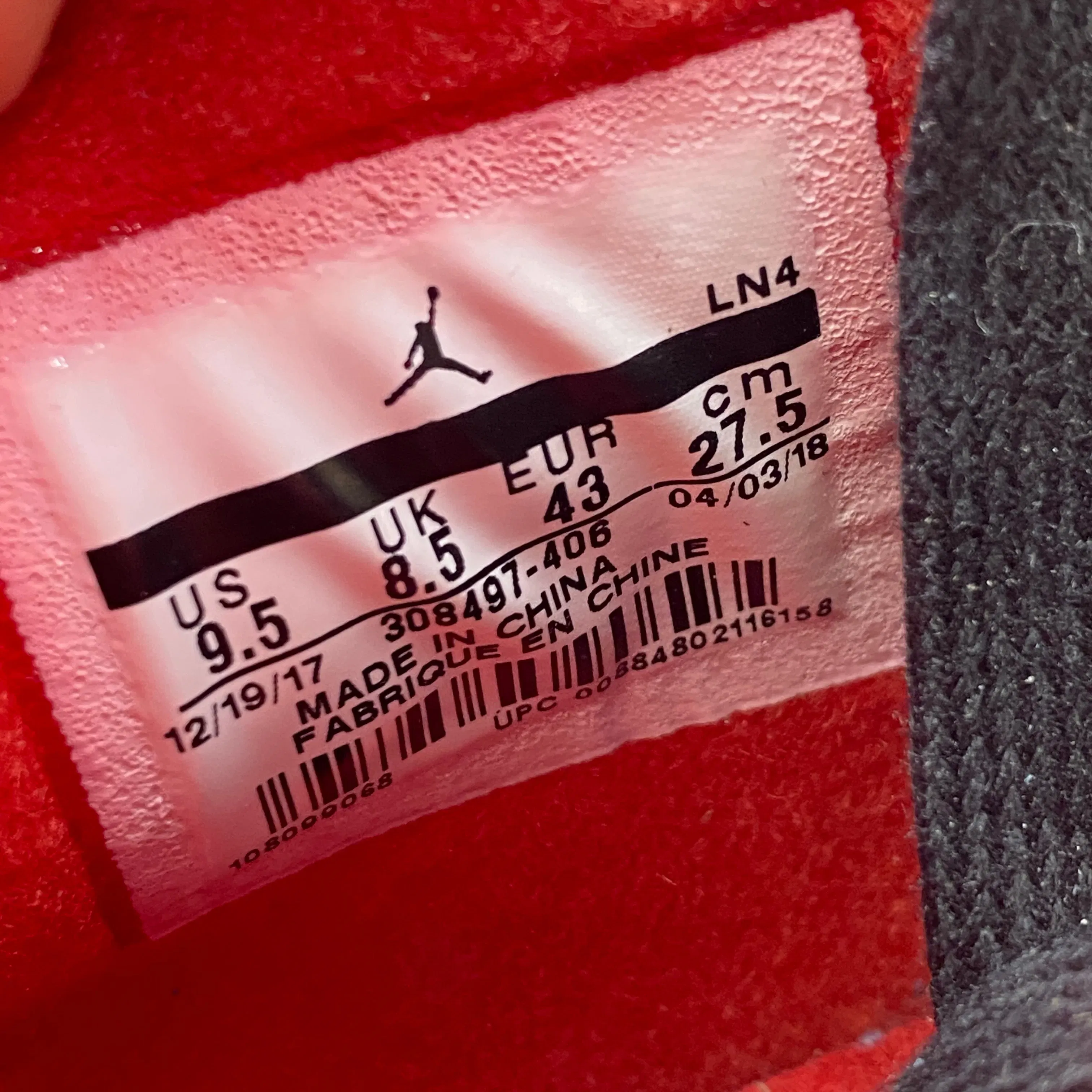 Air Jordan 4 Retro "Travis Scott" 2018 New Size 9.5