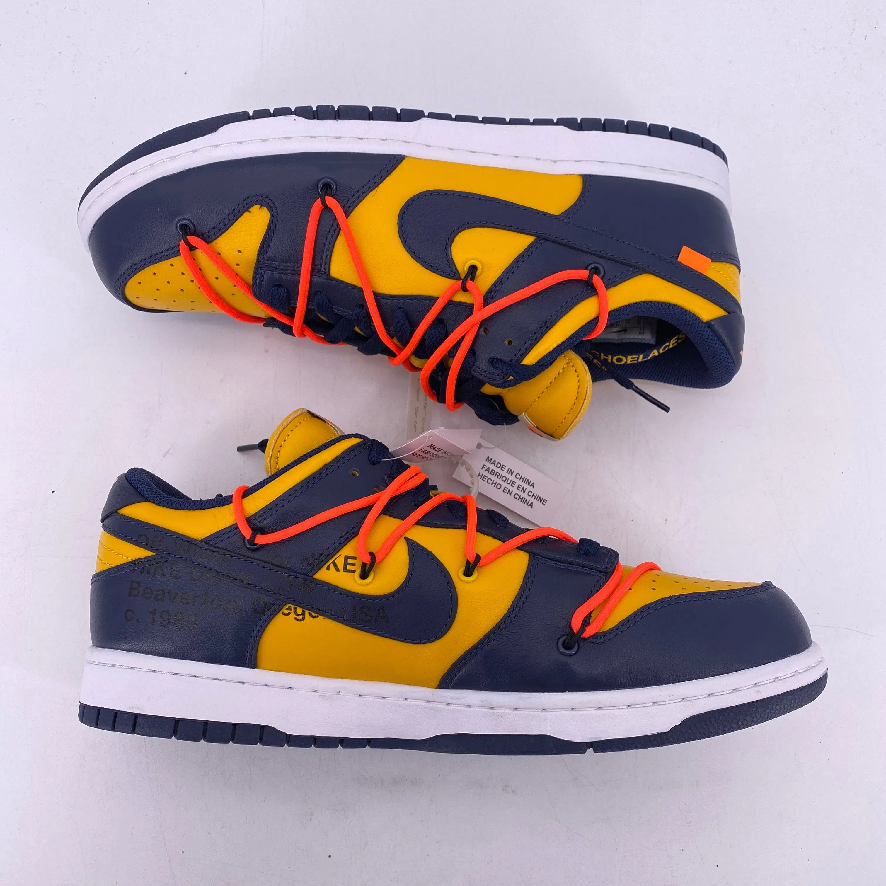 Nike Dunk Low LTHR "Ow University Gold" 2019 New Size 12