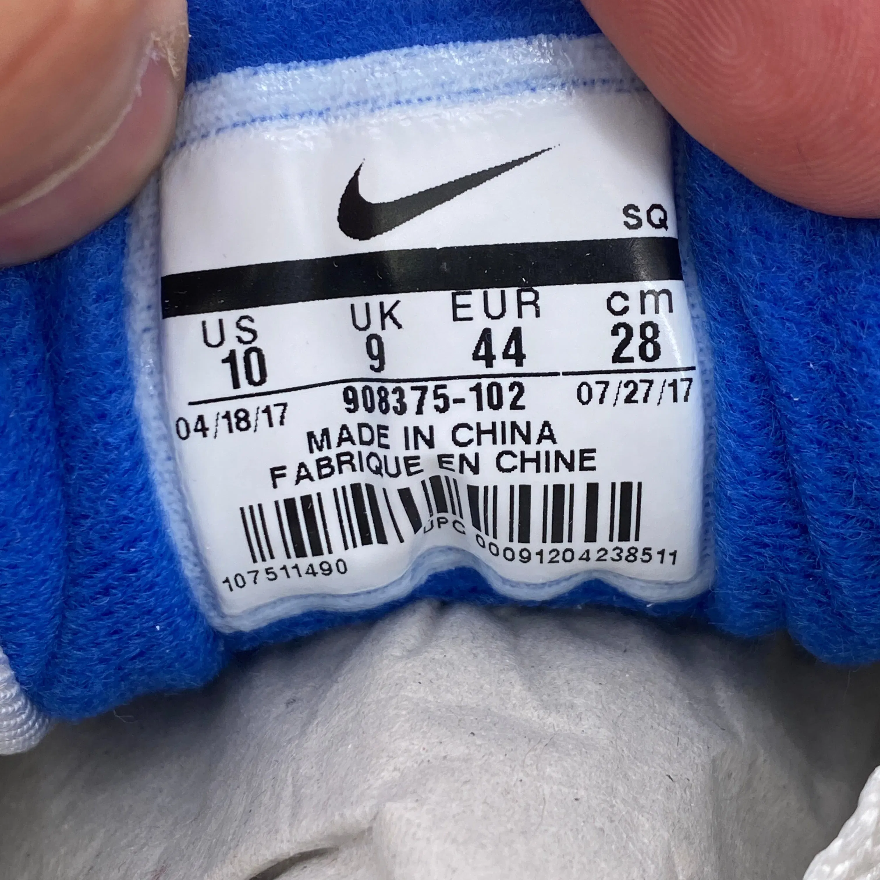 Nike Air Max 1 "Anniversary Royal" 2017 New Size 10