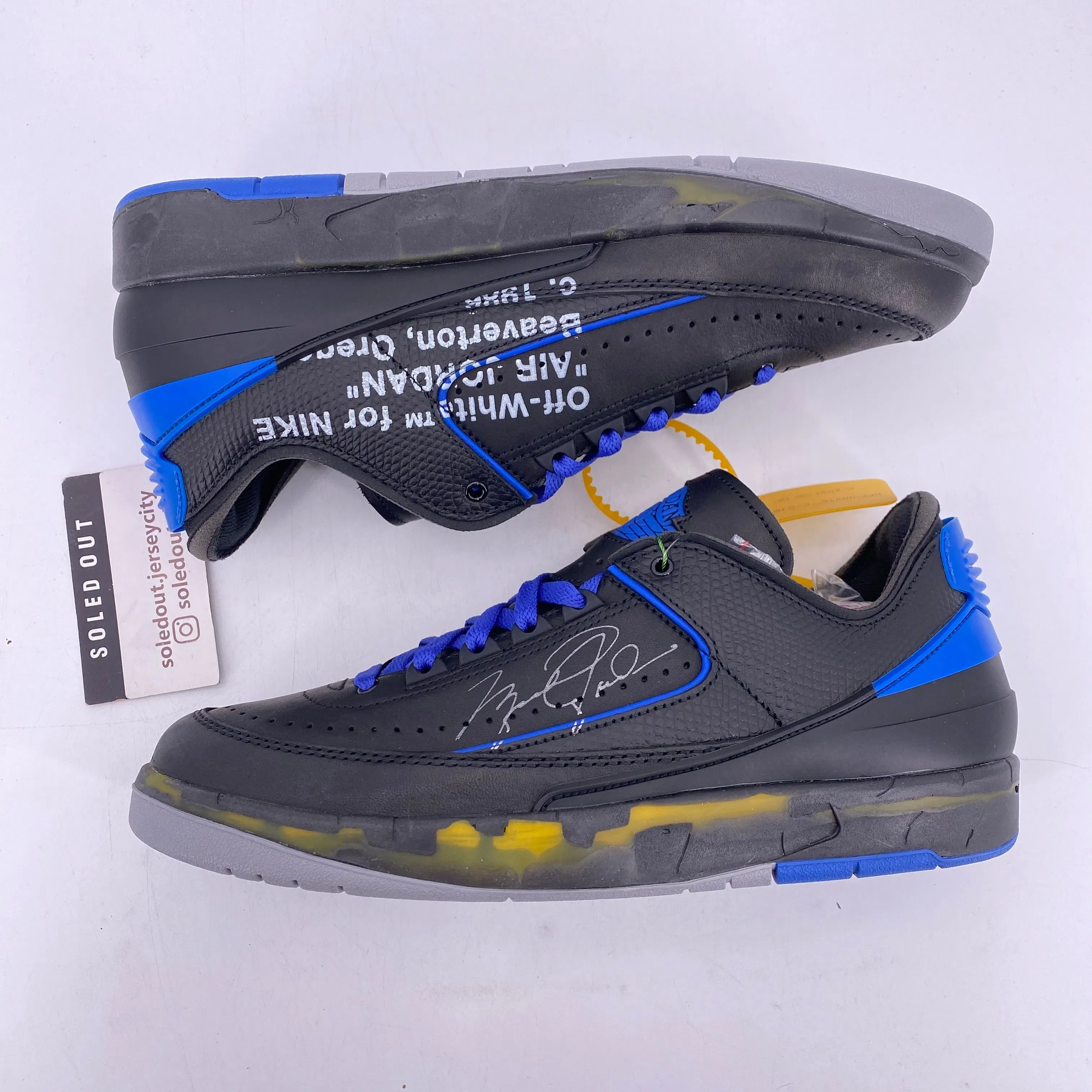 Air Jordan 2 Retro "Ow Black Blue" 2021 New Size 10