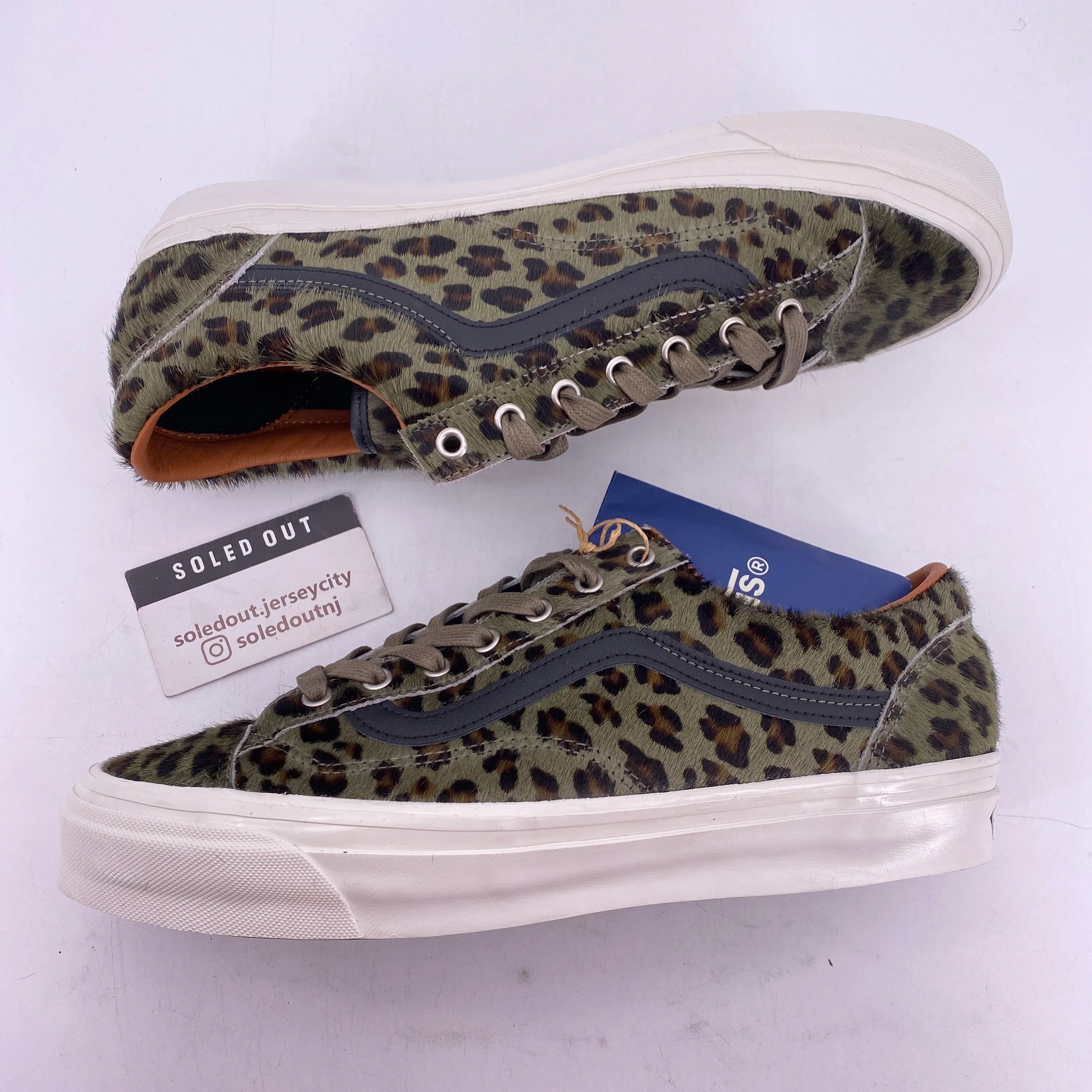 Vans Old Skool 36 LX "Pony Cheetah Olive" New Size 11.5